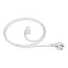 Schneider Electric - Unica System+ - cable specifique pour nourrice M - 1,5mm2 - 6m - coude - blanc