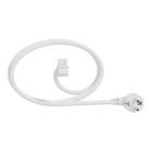 Schneider Electric - Unica System+ - cable spécifique pour nourrice M - 2,5mm2 - 3m - coudé - blanc