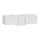 Schneider Electric - Unica System+ - Fix/Finition embout double nourrices M - clipsage colonne - blc