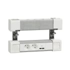 Schneider Electric - Unica System+ - Module bureau precable L - 2PC +USB A+C - x2 - blanc-tissu