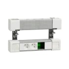 Schneider Electric - Unica System+ - Module bureau precable L - 2PC + USB A+C +VDI 2mod - blanc-tiss