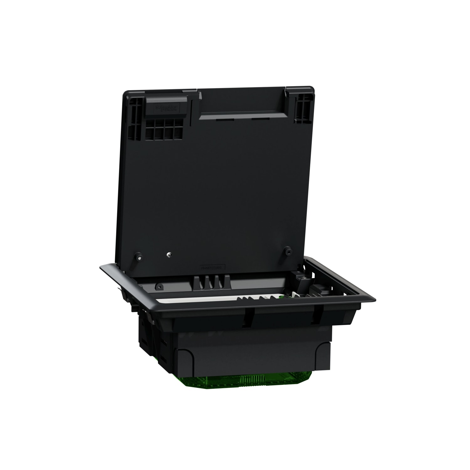 Schneider Electric - Unica System+ - Boîtier de sol M 2x4mod ou 4 postes - plastique - IK08 IP20