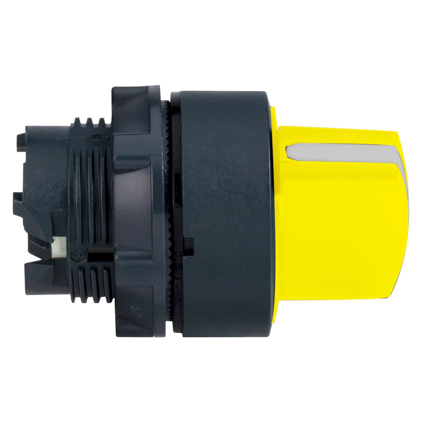 Schneider Electric - Harmony XB5 - tête bouton tournant à manette - Ø22 - 3 posit fixes - jaune
