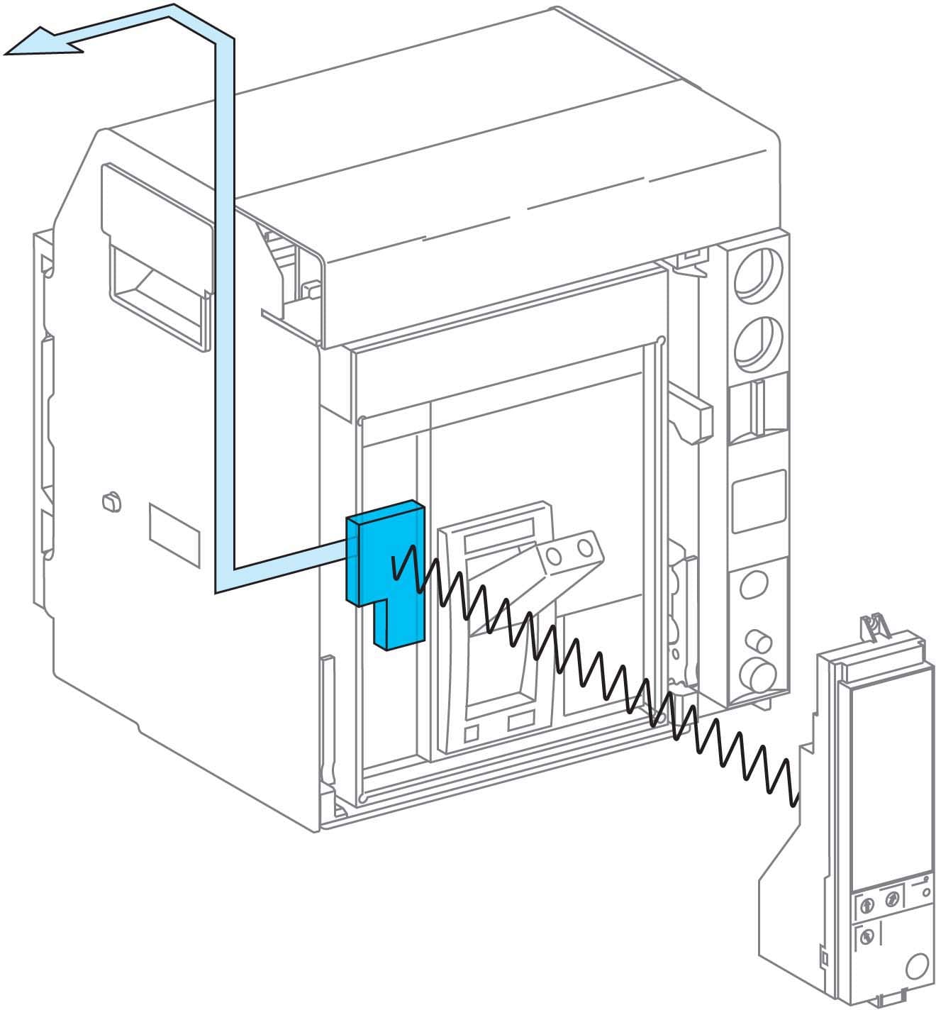 Schneider Electric - ComPacT NS - module COM Eco-Modbus - débrochable - électrique -  pour NS630-1600