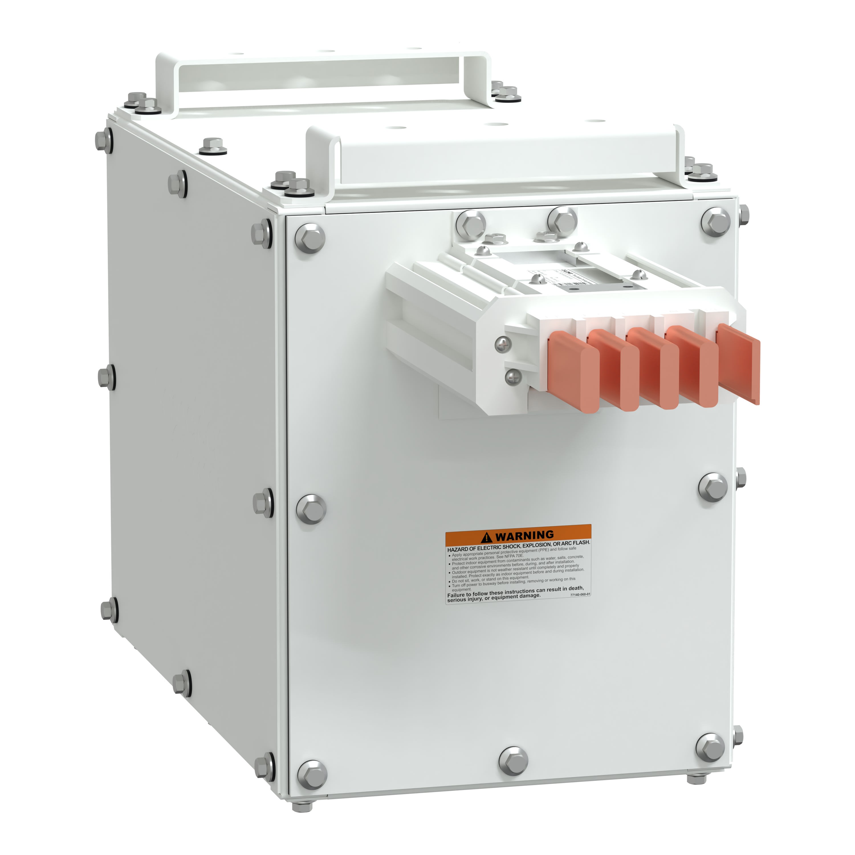 Schneider Electric - i-Line Track-Boite d'alimentation gauche-3Ph+N+PER-IP42-630A-RAL9003