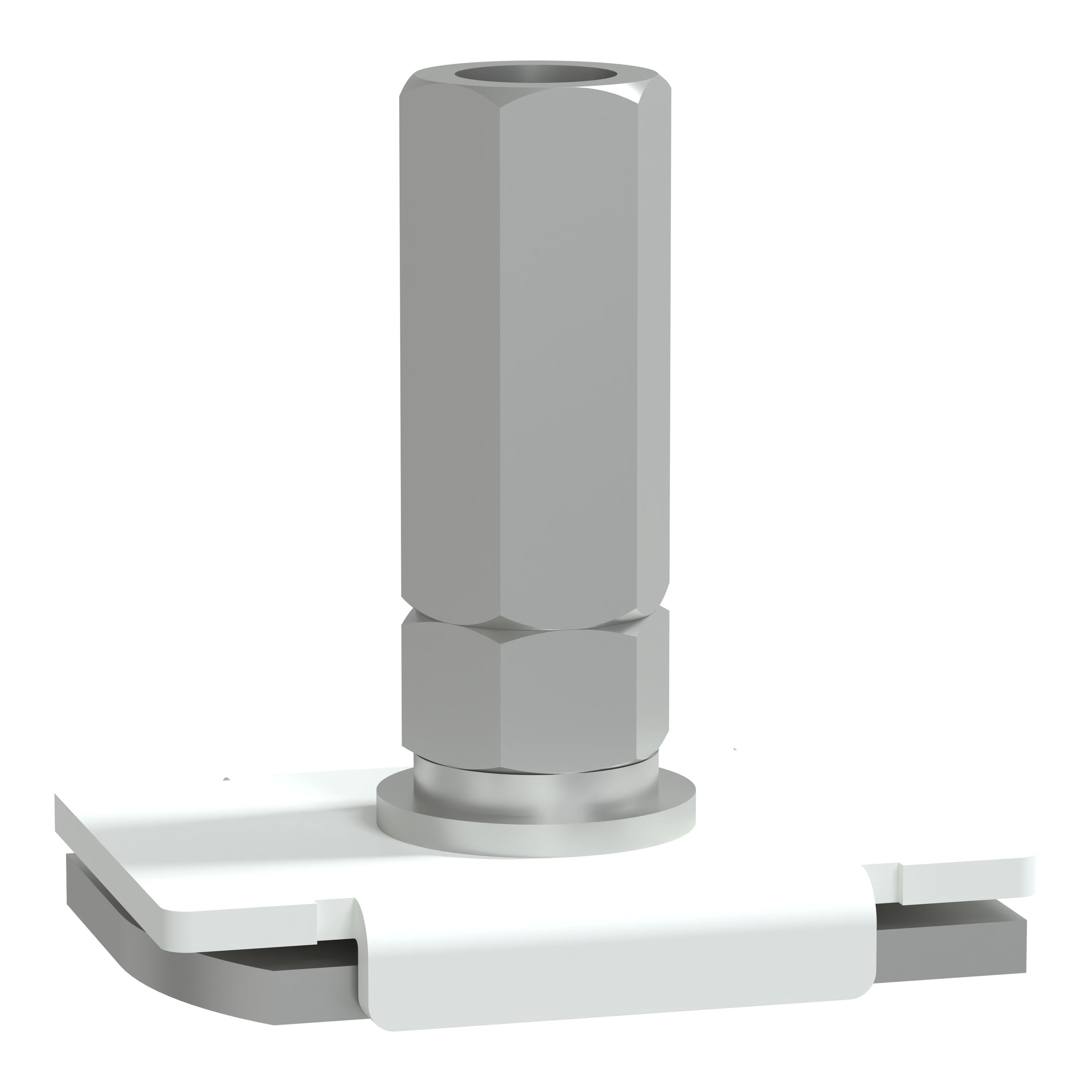 Schneider Electric - i-Line Track - Support simple pour tige filetée M12 - RAL9003