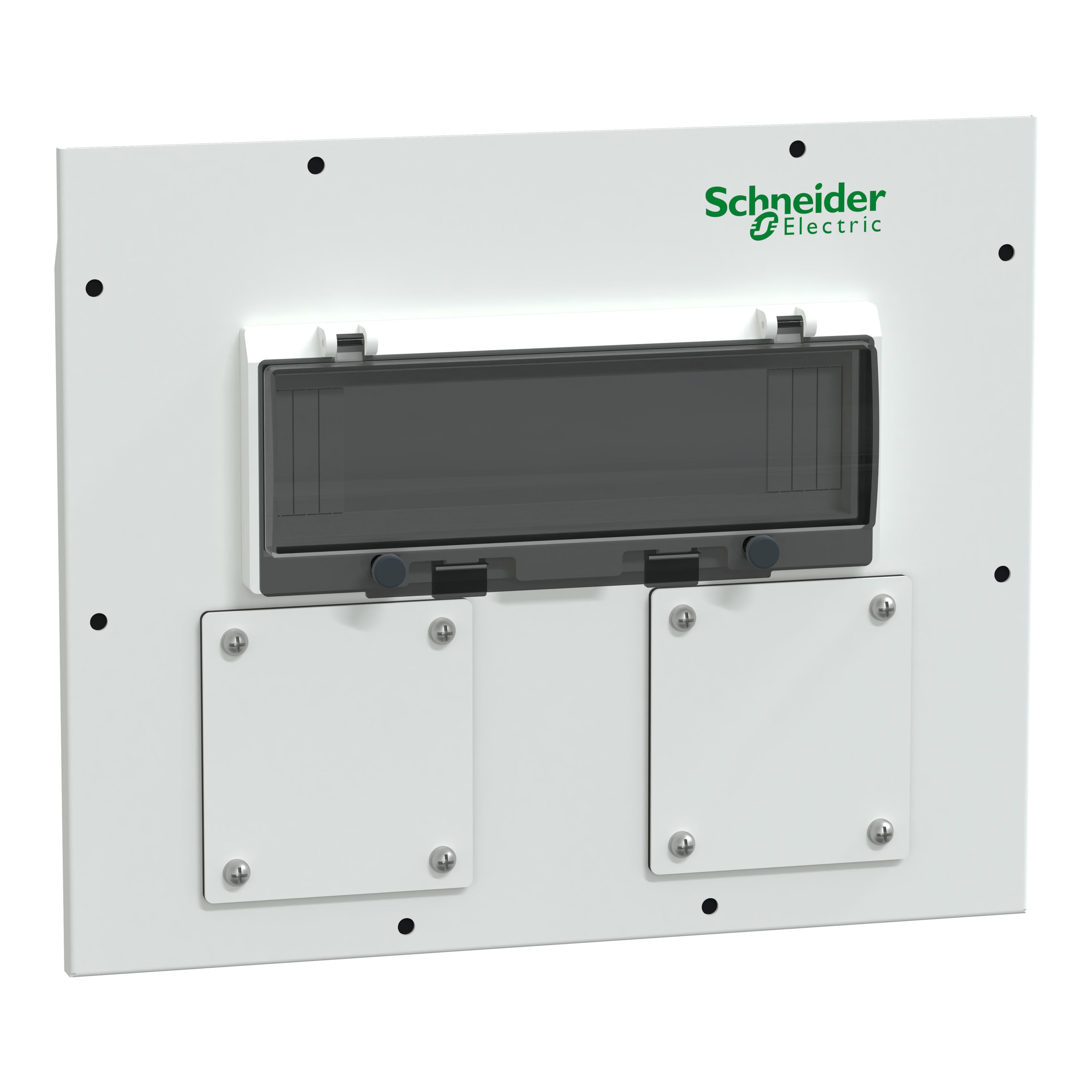 Schneider Electric - i-Line Track - Tôle face avant coffret T2 - 12M + prises 2x63A - IP42 - RAL9003