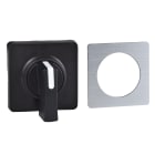 Schneider Electric - Harmony - tête de manoeuvre - 45x45mm - métal.- crosse noire - marquage à graver