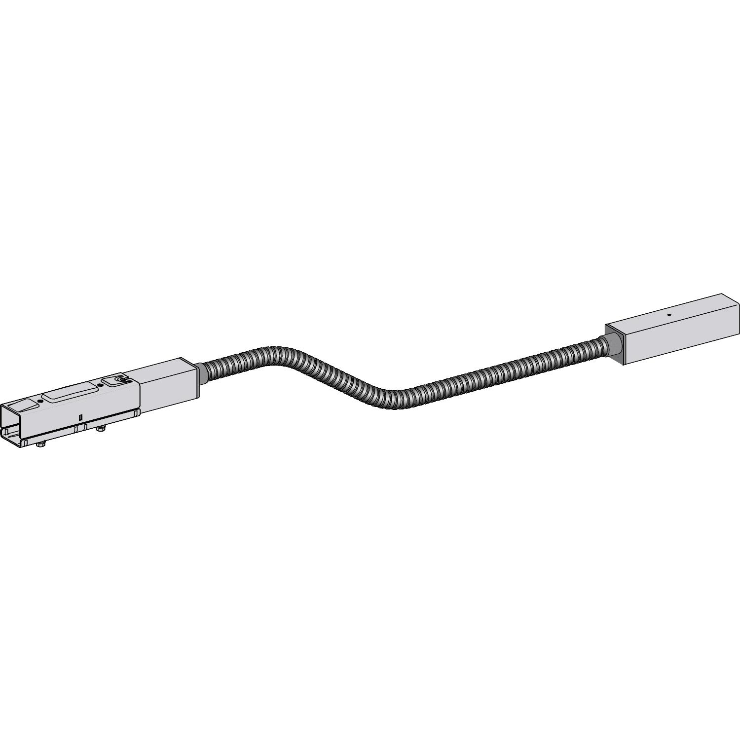 Schneider Electric - Canalis KBB - élément flexible 40A - 0,5m blanc - 2x(3L+N)+PE - bus