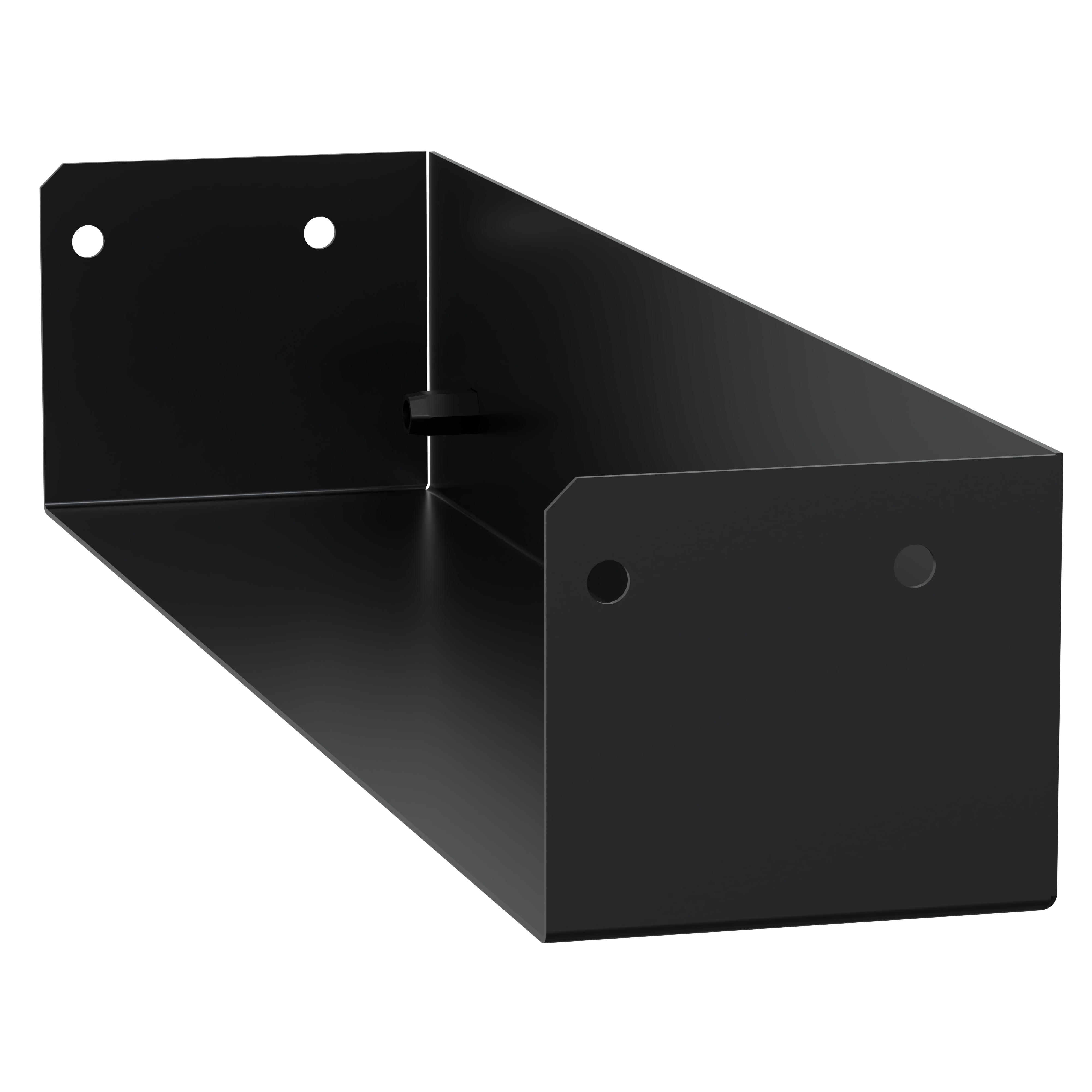 Schneider Electric - Canalis EV - Entretoise extrémité fixat. rails horizontaux - x2 - Noir - RAL9005