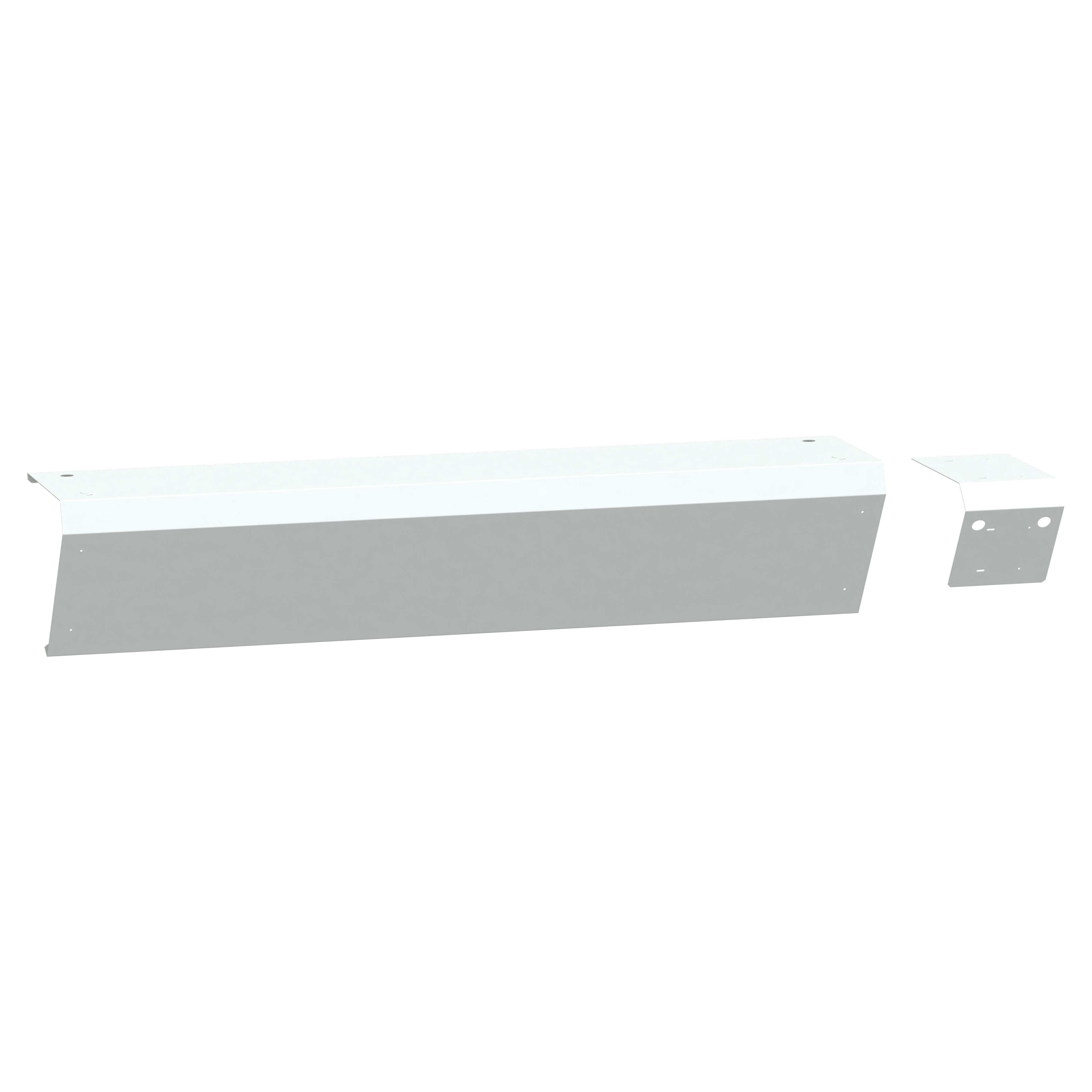Schneider Electric - Canalis EV - Capot fermeture latéral sous toit - x2 - 1200mm - Blanc - RAL9003