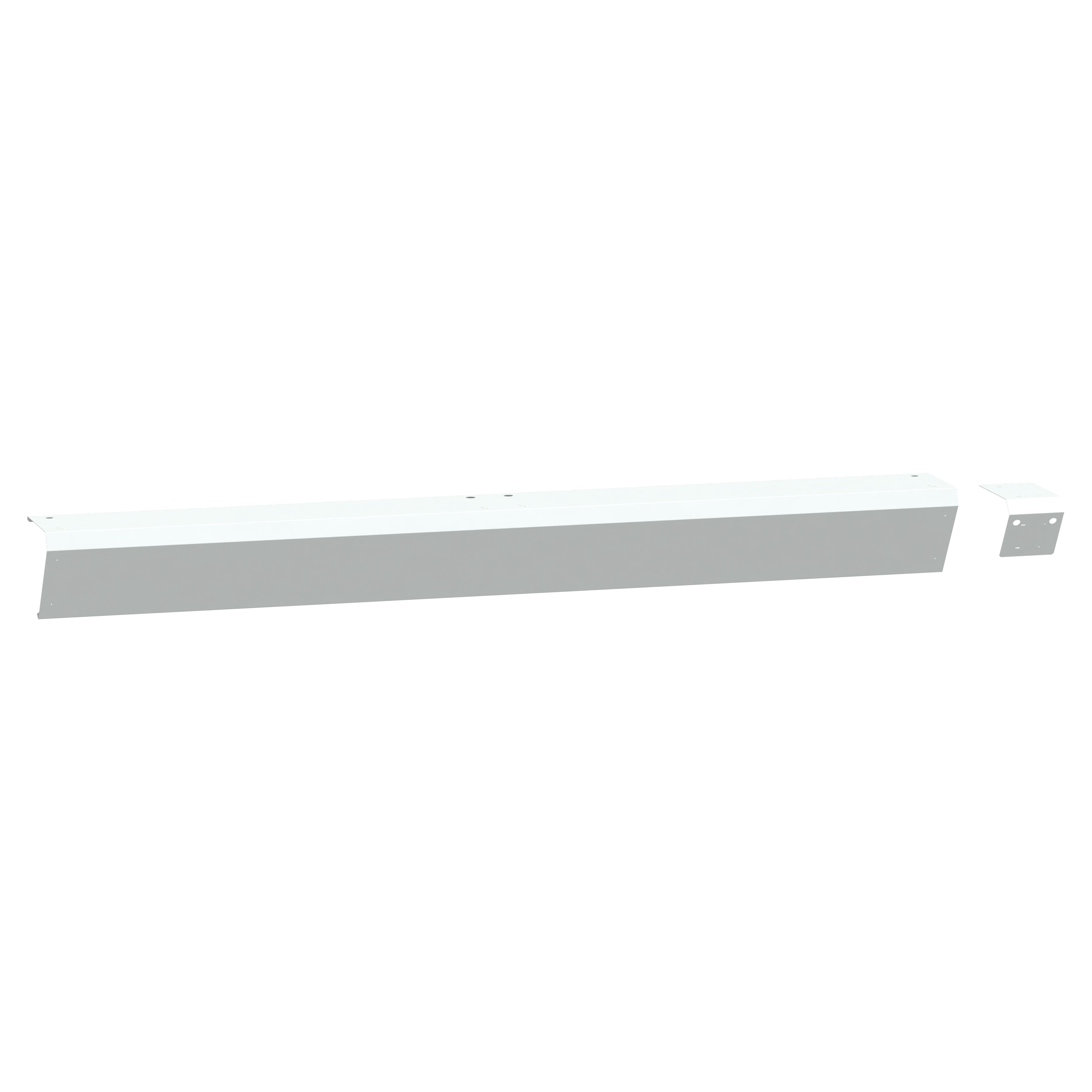 Schneider Electric - Canalis EV - Capot fermeture latéral sous toit - x2 - 2400mm - Blanc - RAL9003