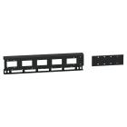 Schneider Electric - Canalis EV - Rail latéral horizontal - jeu de x2 - 1200mm - Noir - RAL9005