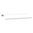 Schneider Electric - Canalis EV - Toit galbé - x1 - 1200mm - Blanc - RAL9003