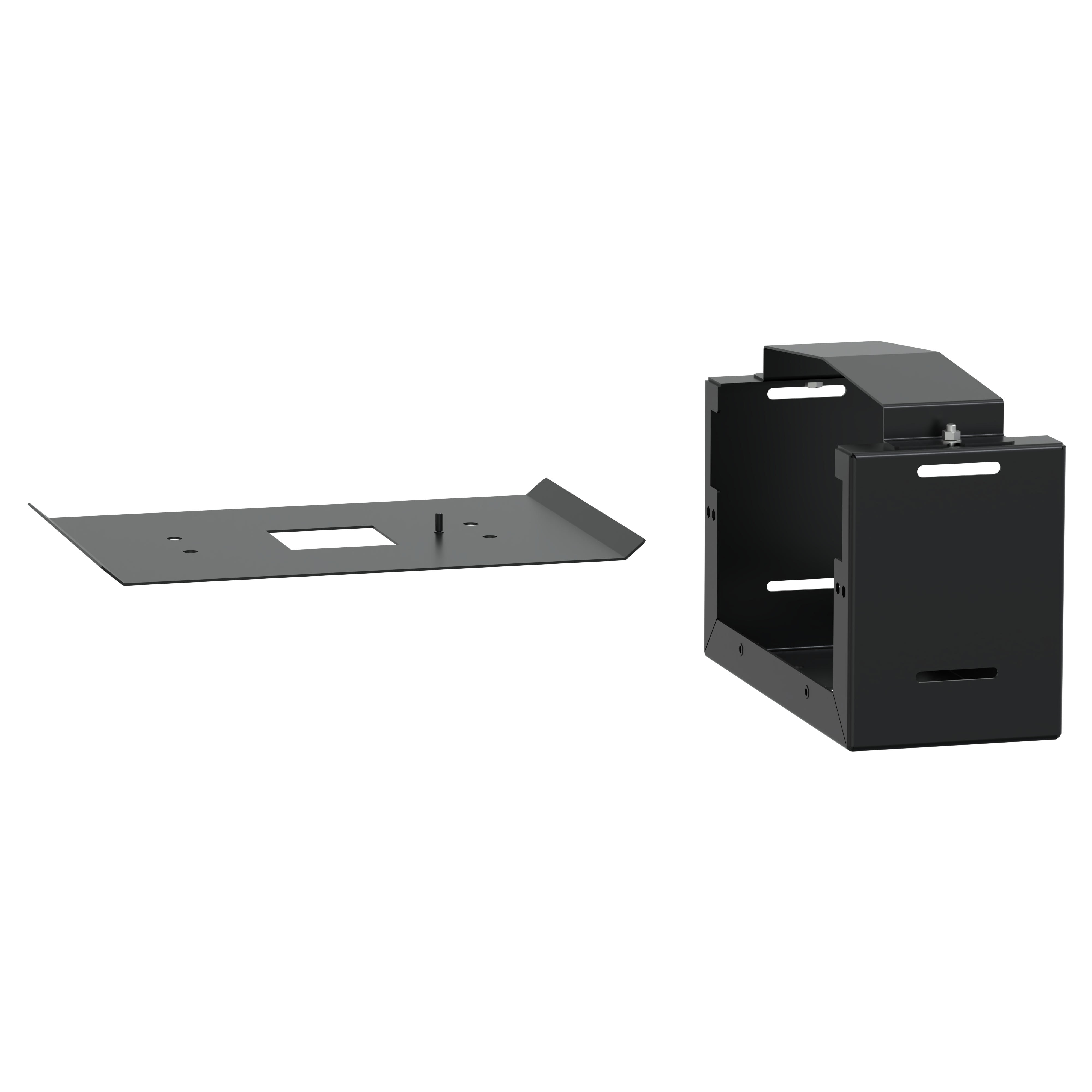 Schneider Electric - Canalis EV - Support rails horizontaux pilier borne de recharge - Noir - RAL9005