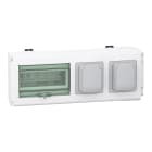 Schneider Electric - Canalis KN - connecteur de dérivation 32A - 2 prises domestiques Schuko
