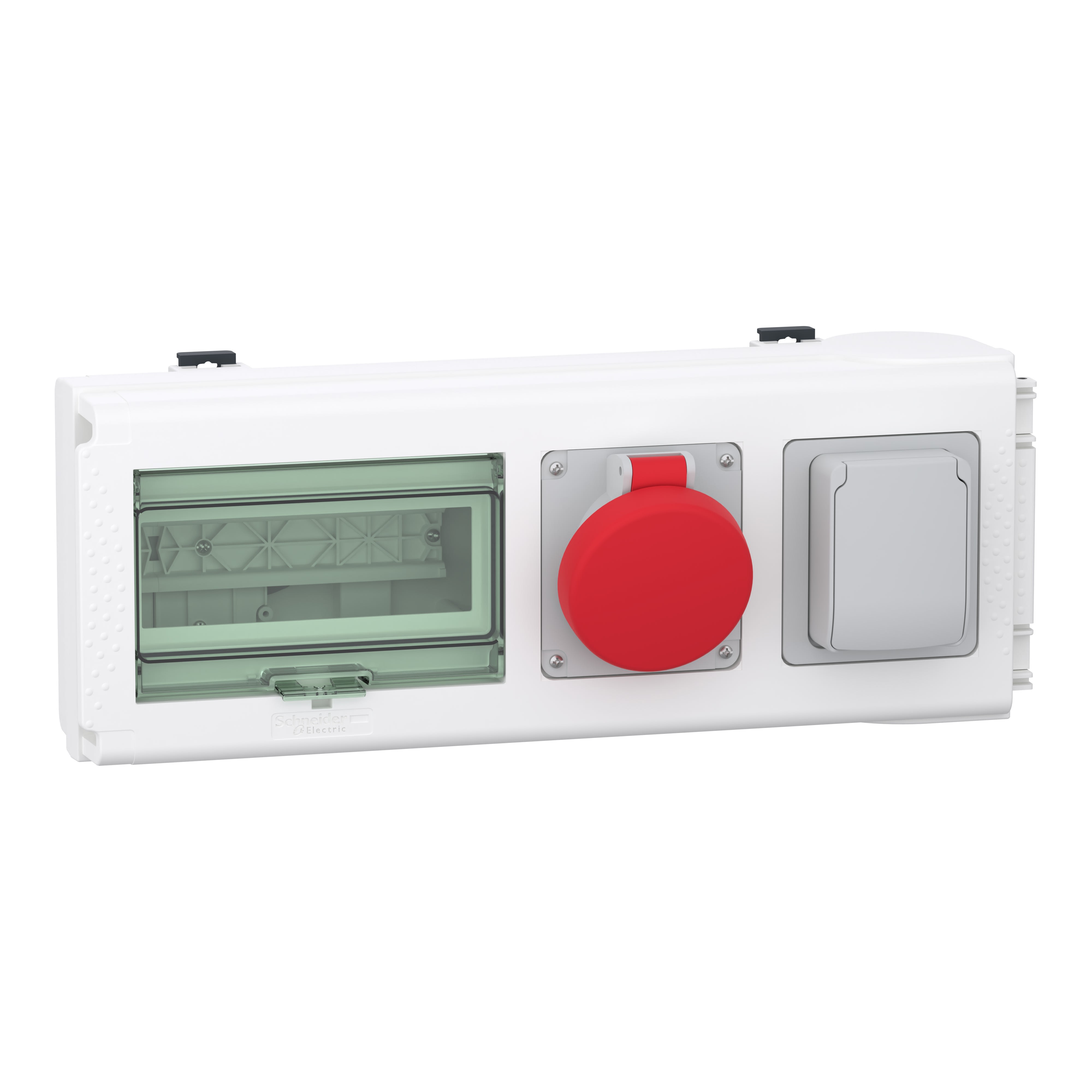 Schneider Electric - Canalis KNA - connecteur dérivation 32A - 1 prise domest schuko + 1 indus