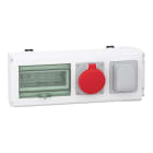 Schneider Electric - Canalis KNA - connecteur dérivation 32A - 1 prise domest schuko + 1 indus