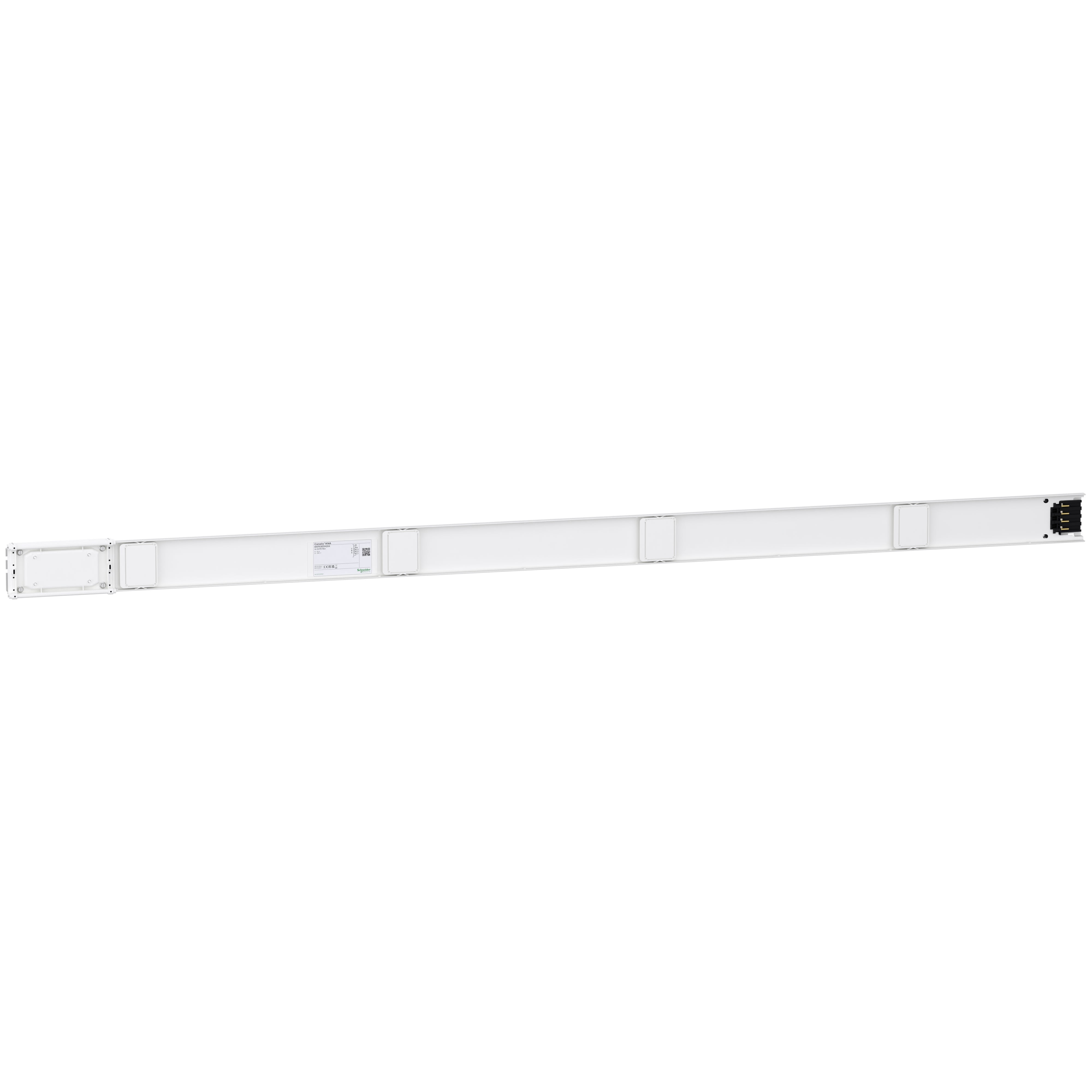 Schneider Electric - Canalis KNT - élément droit 63A - 2m blanc 4 fenêtres + bus télétransmision