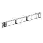 Schneider Electric - Canalis KSA - élément droit 250A - 3m - 3L+N+PE - 6 fenêtres