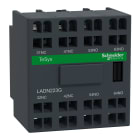 Schneider Electric - TeSys D - bloc contact auxiliaires frontaux - 2F+2O - bornes à ressort - EN50012