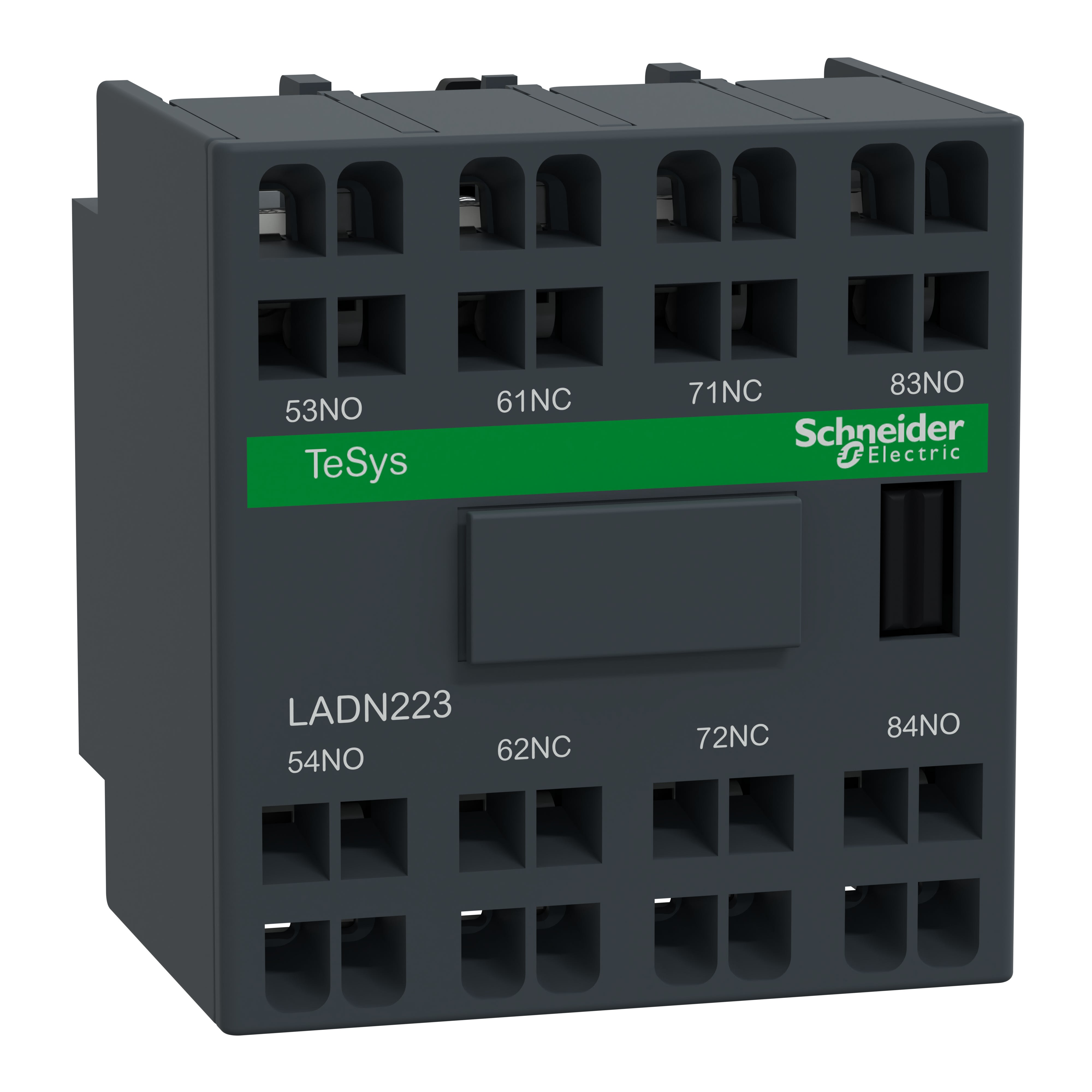 Schneider Electric - TeSys D - bloc contacts auxiliaires frontaux - 2F+2O - bornes a ressort