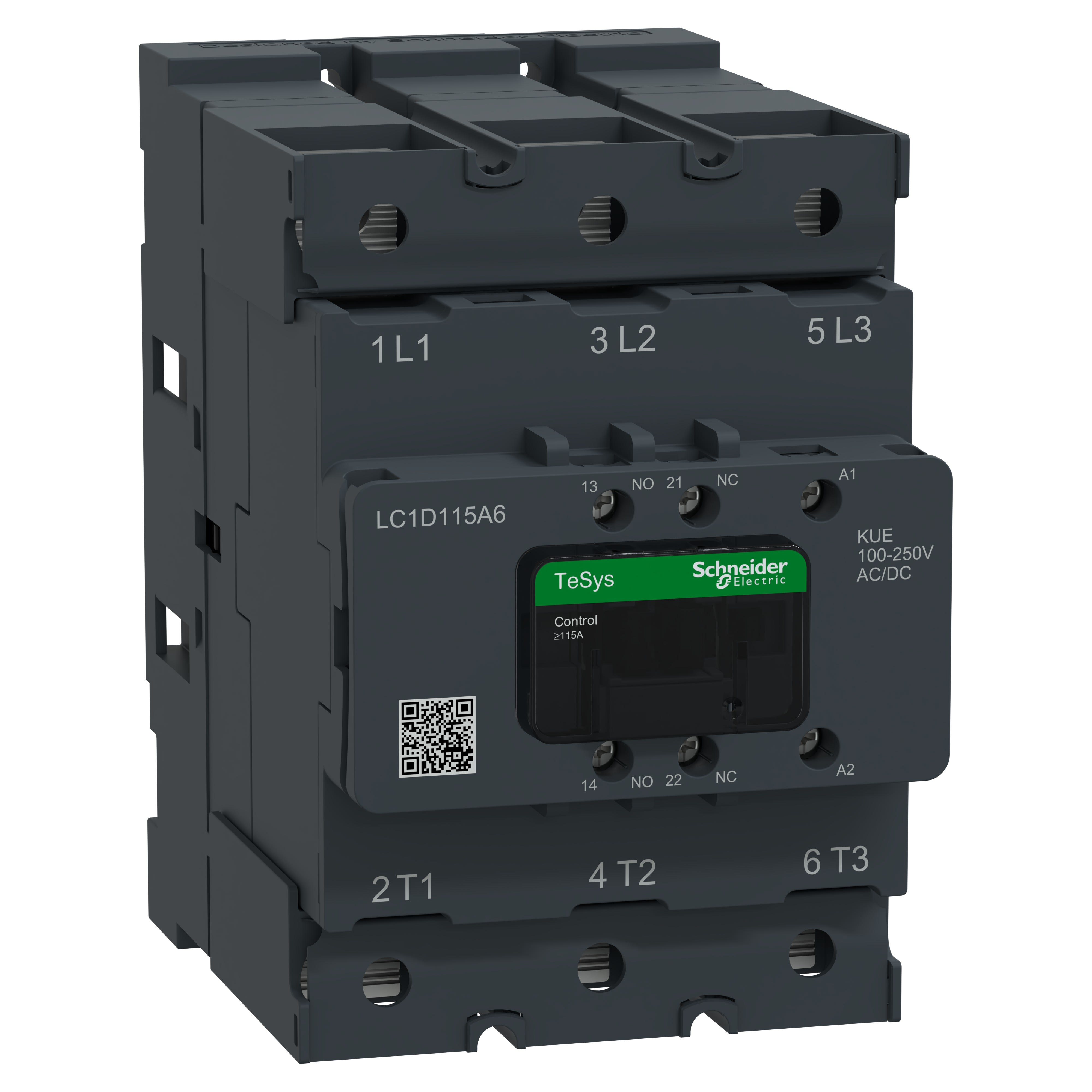 Schneider Electric - TeSys Deca Advanced - CTR Deca 115A 3P 100-250V ACDC