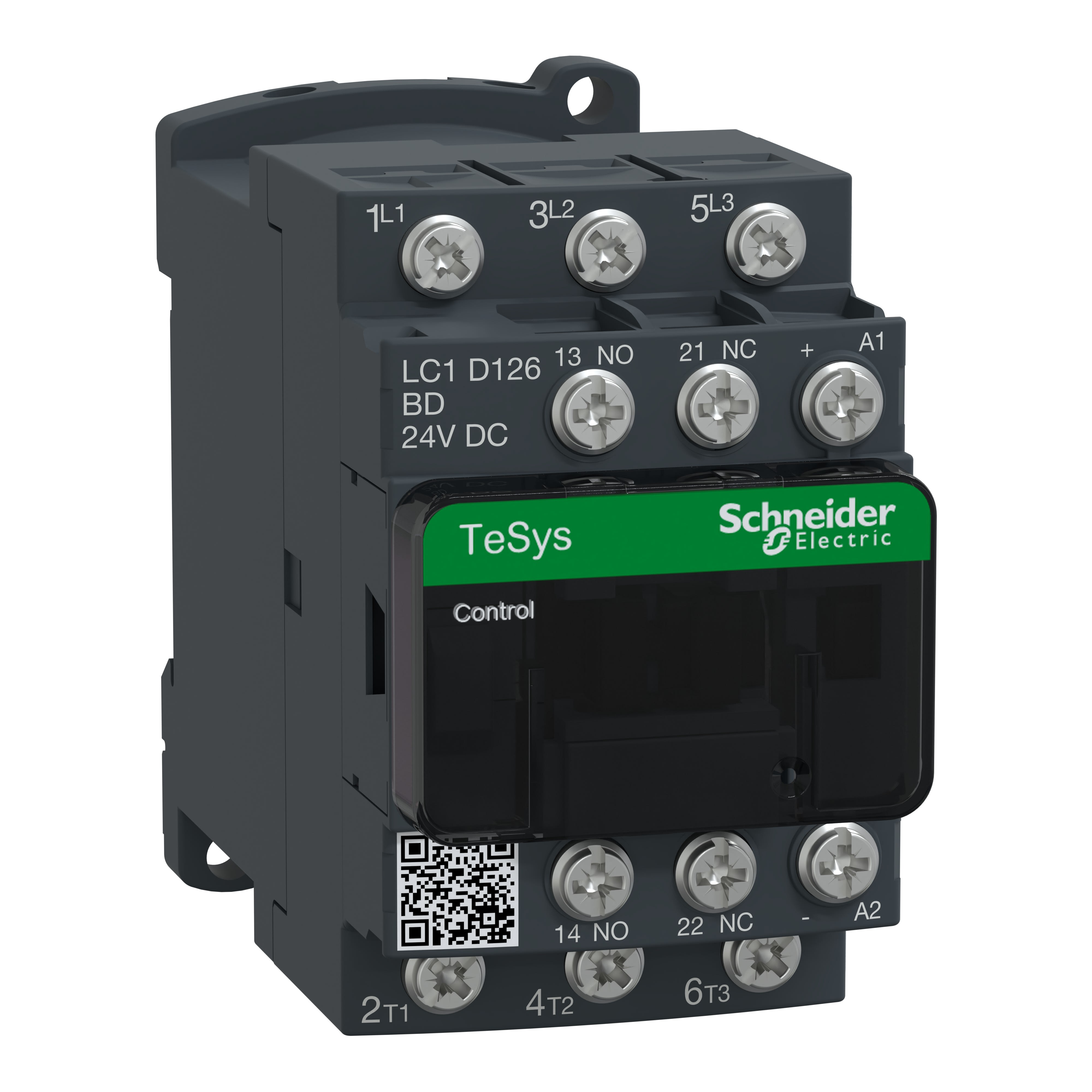 Schneider Electric - TeSys LC1D - contacteur - 3P - AC-3 440V - 12A - bobine 24Vcc