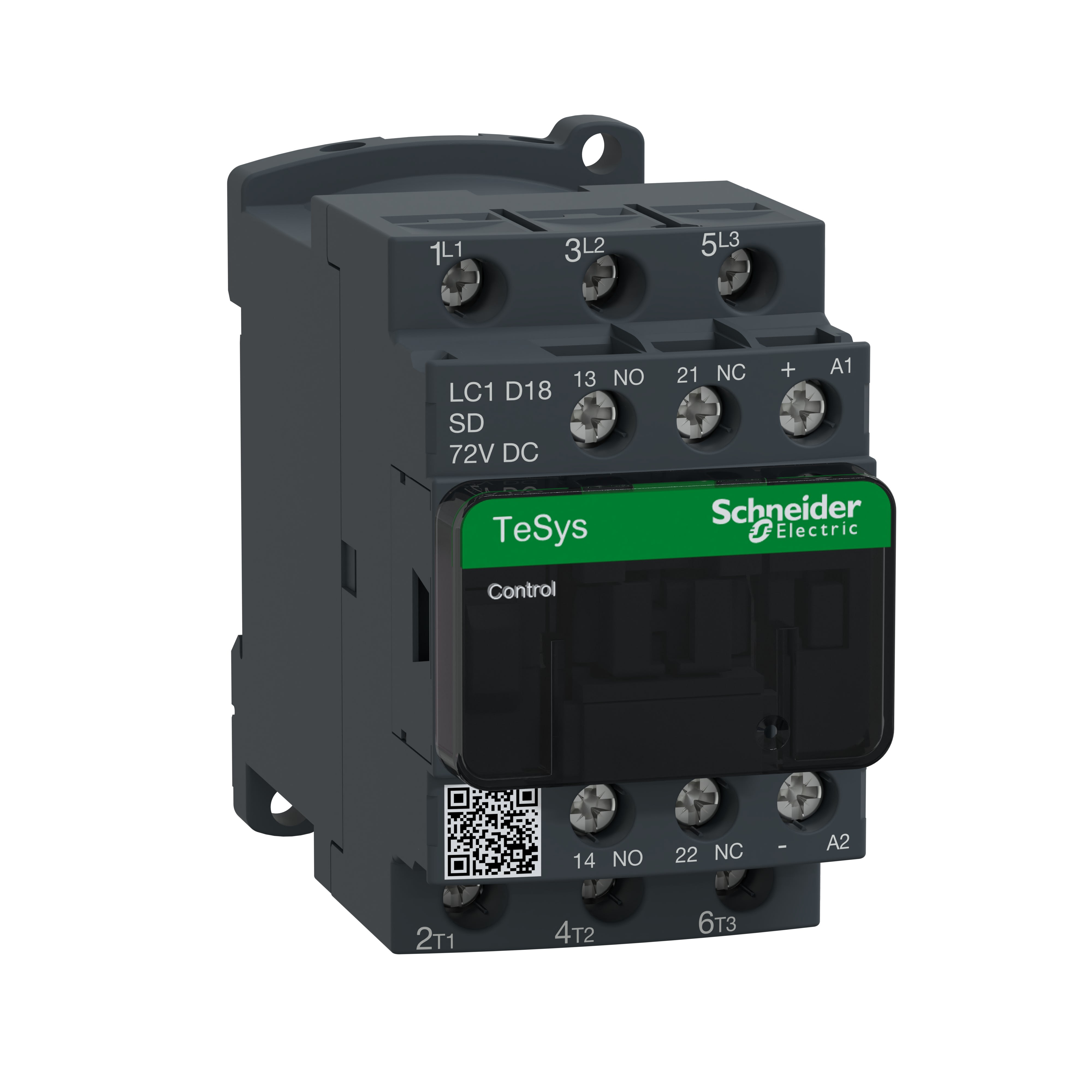 Schneider Electric - TeSys LC1D - contacteur - 3P - AC-3 440V - 18A - bobine 72Vcc
