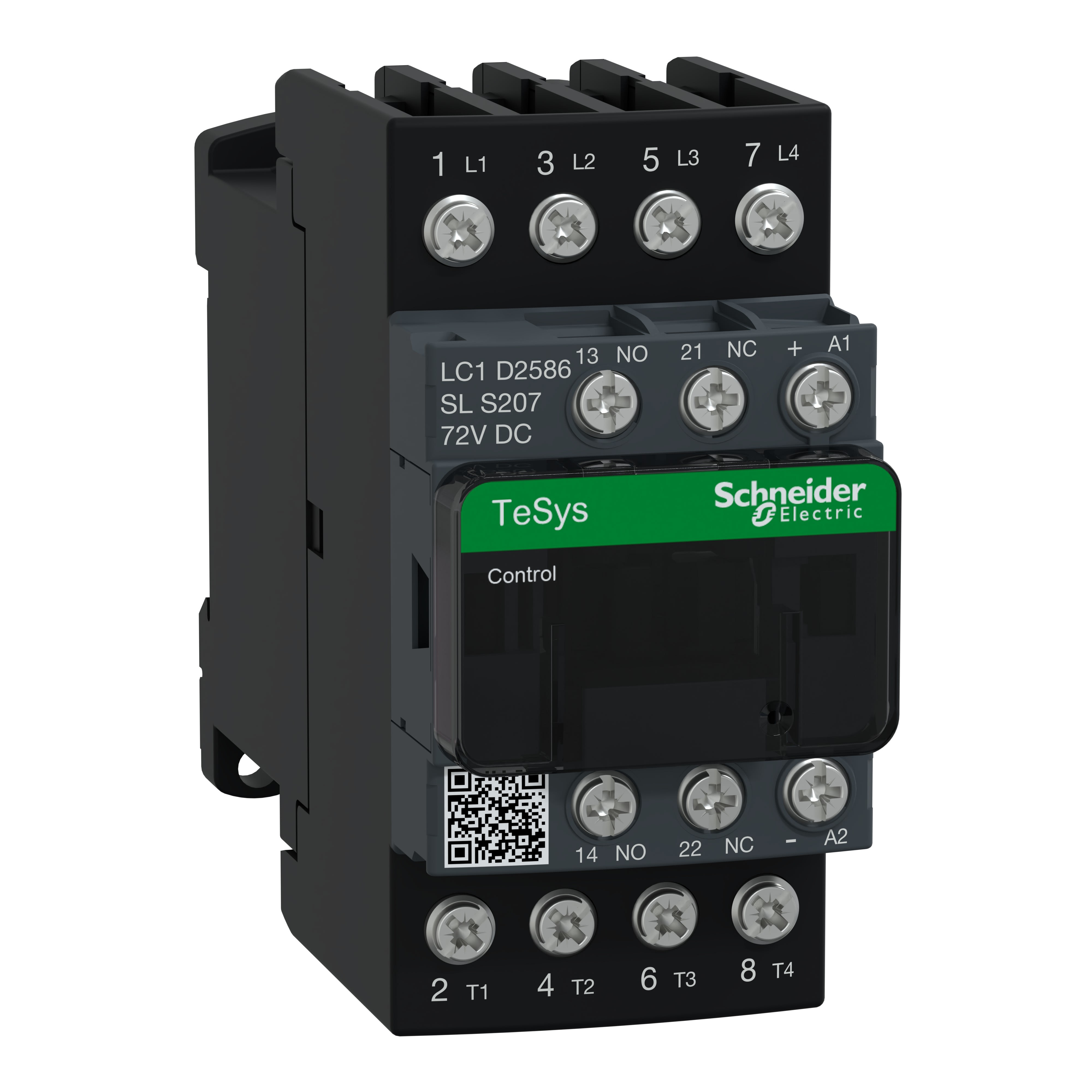 Schneider Electric - TeSys D - Contacteur tesys lc1d 4p 2f plus 2o ac1 440v 40 a bobine 72 v cc