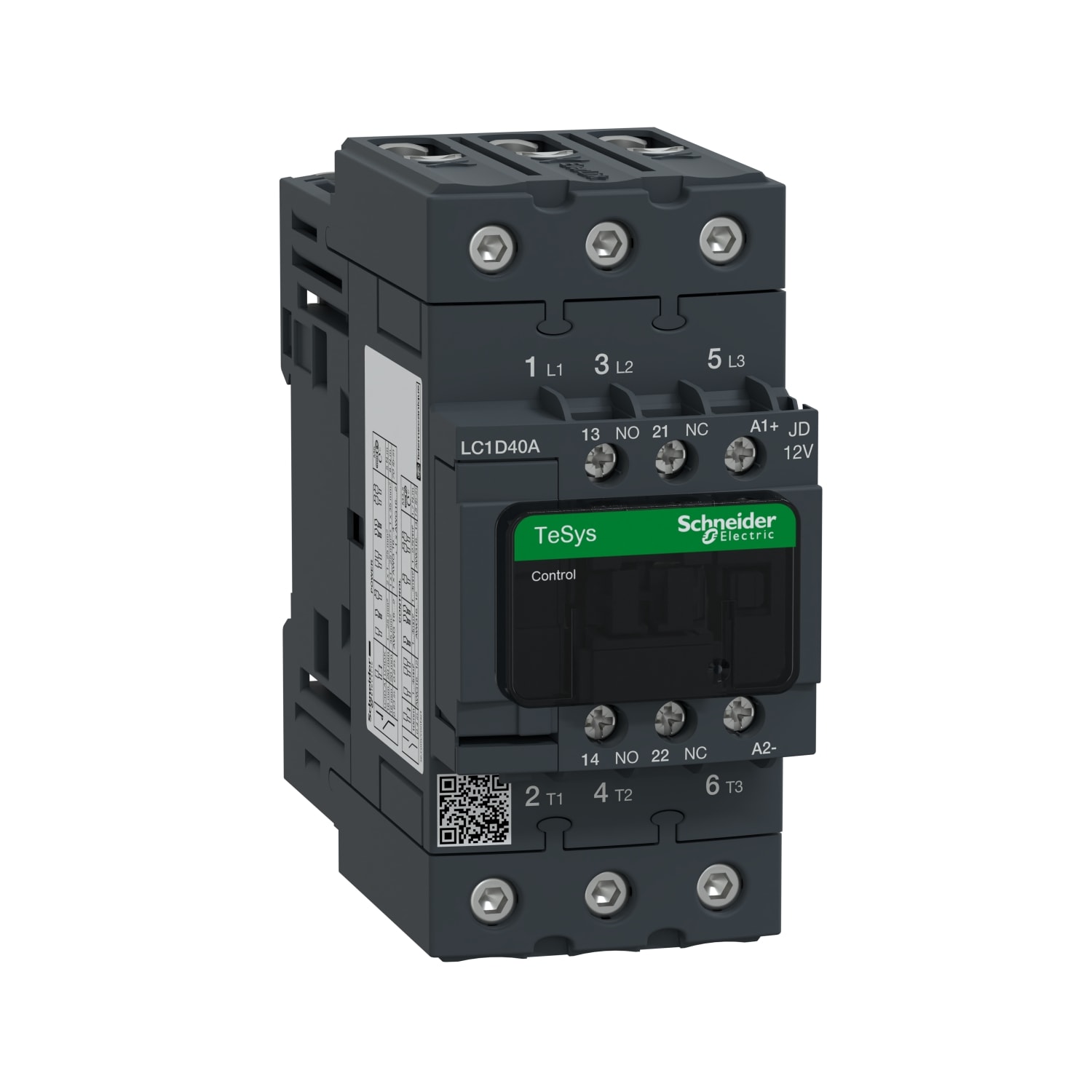 Schneider Electric - TeSys LC1D - contacteur - 3P - AC-3 440V - 40A - bobine 12Vcc
