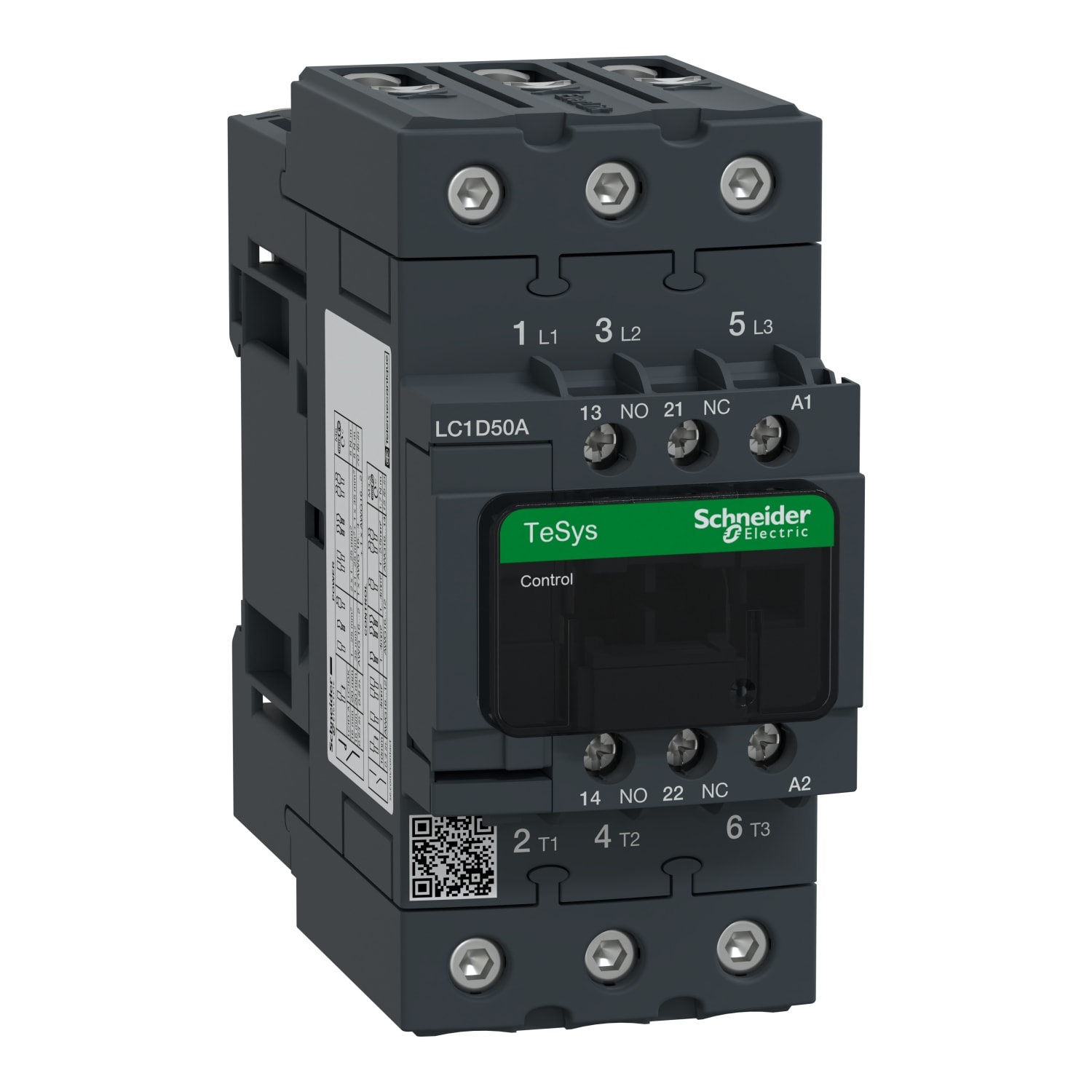 Schneider Electric - TeSys LC1D - contacteur - 3P - AC-3 440V - 50A - bobine 380Vca