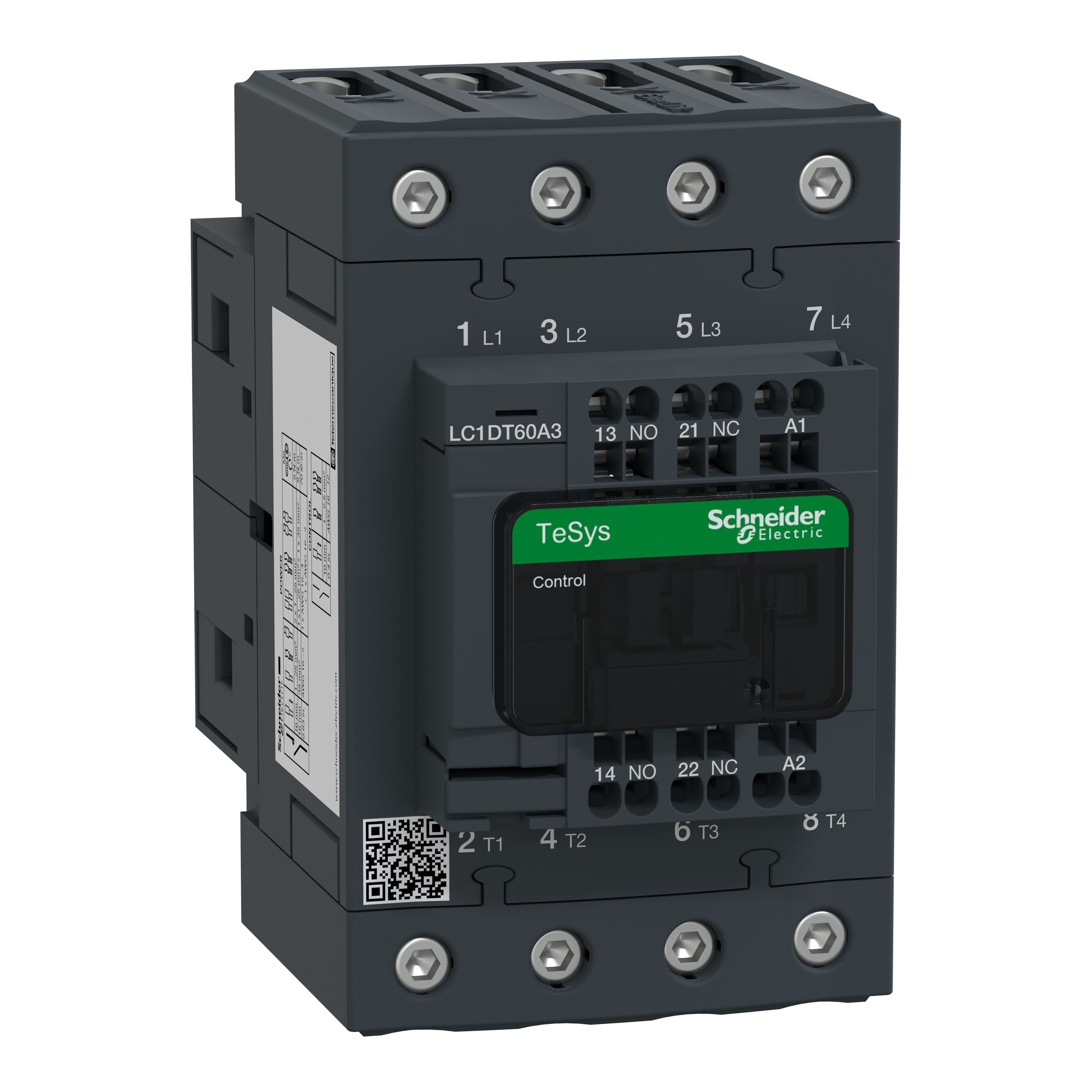 Schneider Electric - TeSys D - Cont tetra everlink 4p ac1 415v 60 a ctrl ress bob 48v ca-50/60hz