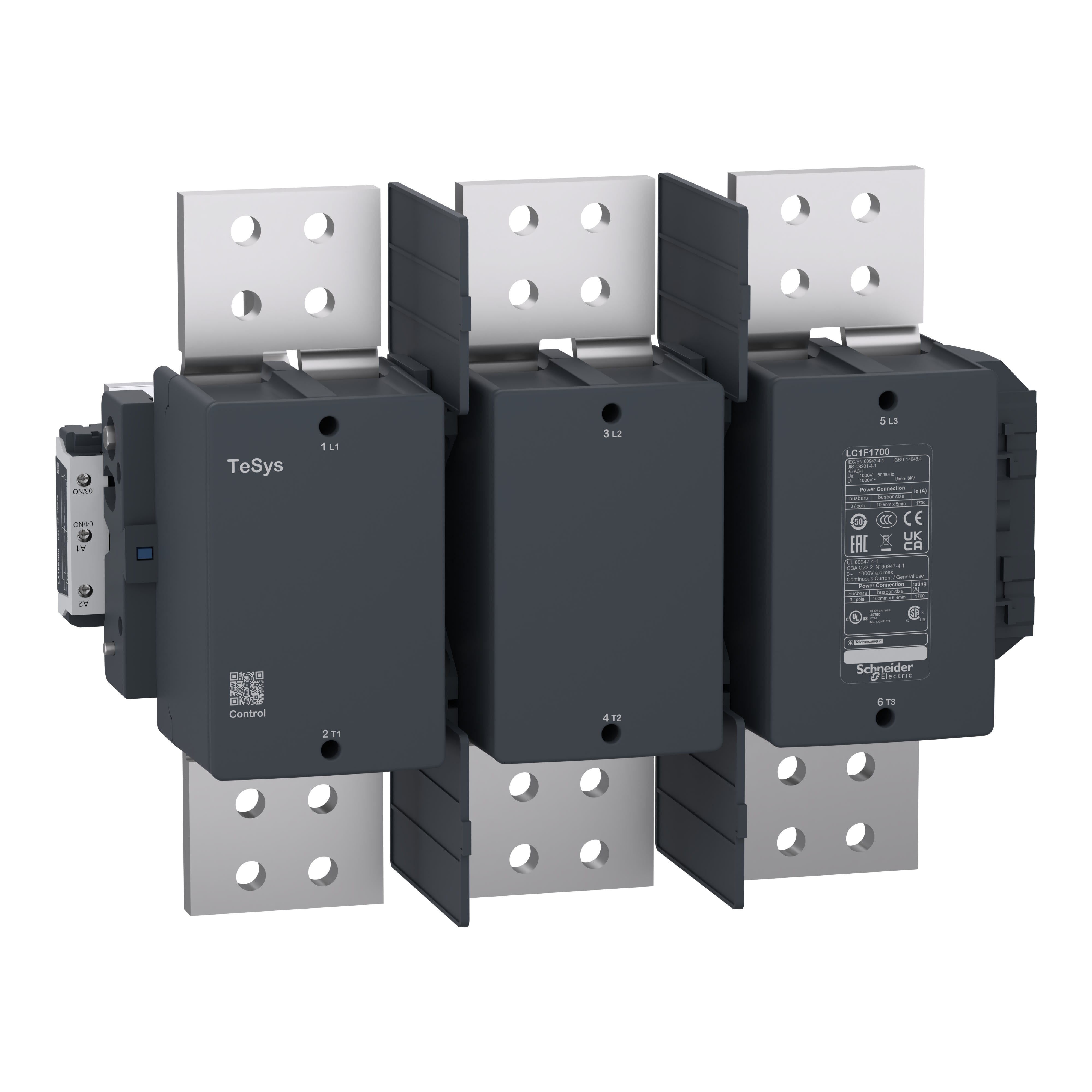 Schneider Electric - TeSys F - Cont 1700a 3p 110/120v-50/60hz