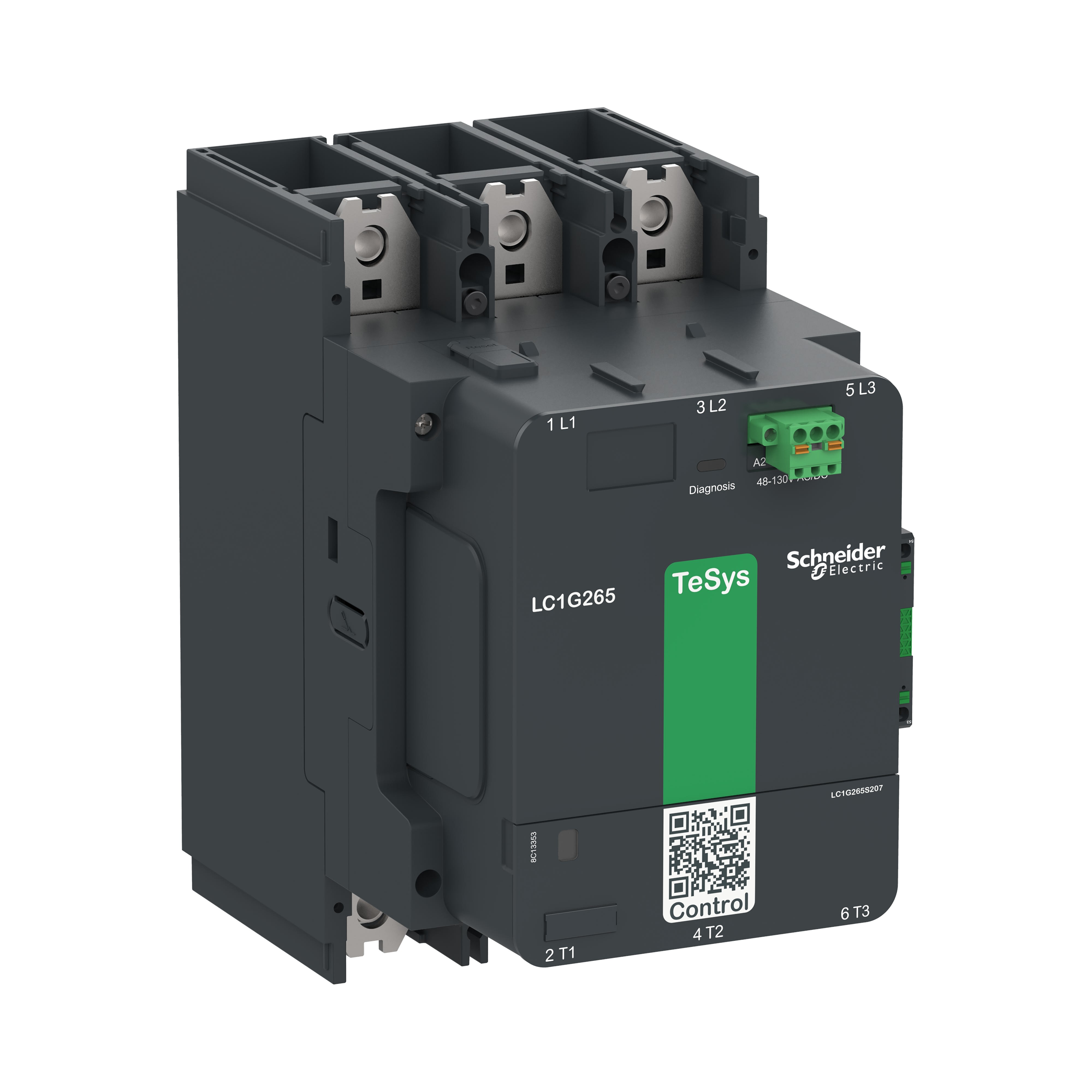 Schneider Electric - Contacteur TeSys LC1G 265A 440V 3P AC3 Standard 48-130V AC-DC ferroviaire