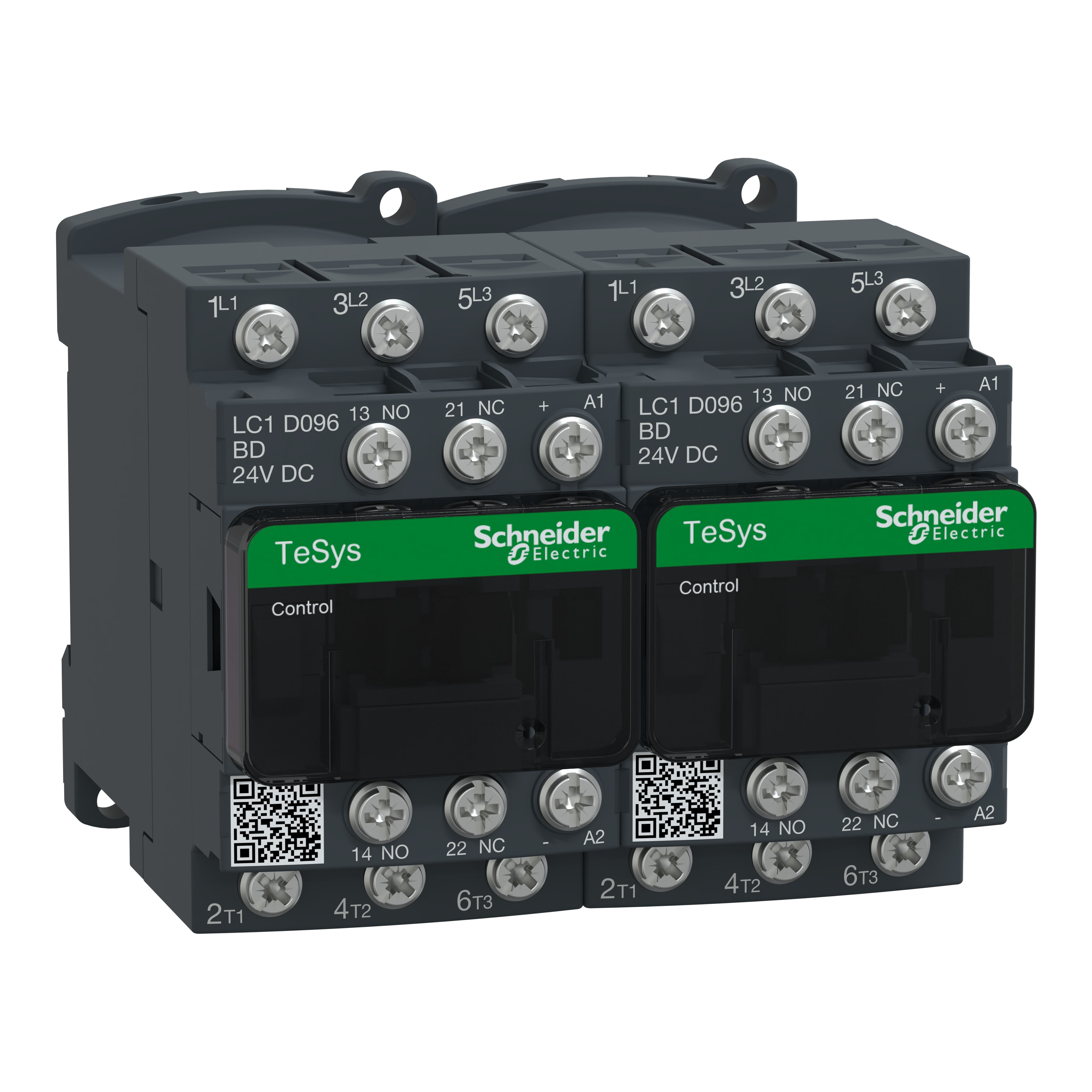 Schneider Electric - TeSys LC2D - contacteur inverseur - 3P - AC-3 440V - 9A - bobine 24Vcc