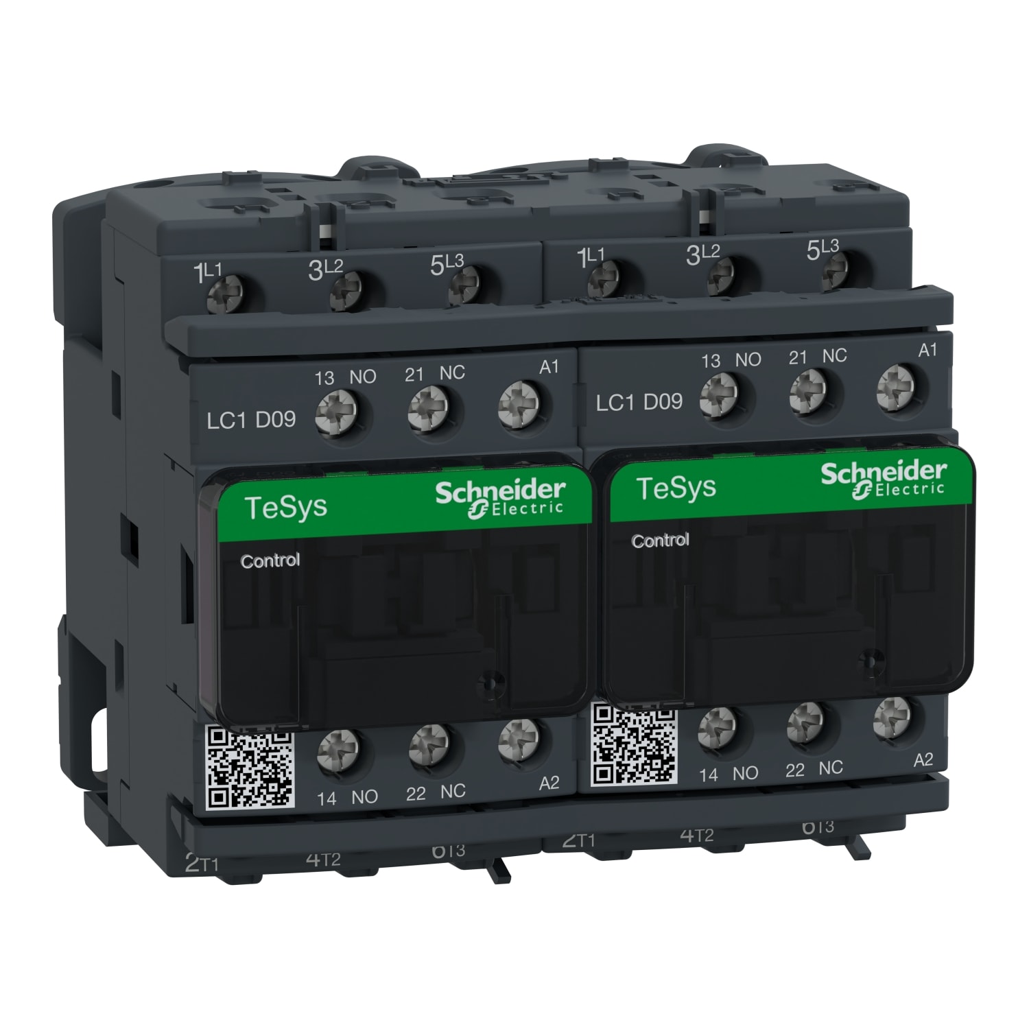 Schneider Electric - TeSys LC2D - contacteur inverseur - 3P - AC-3 440V - 9A - bobine 24Vca