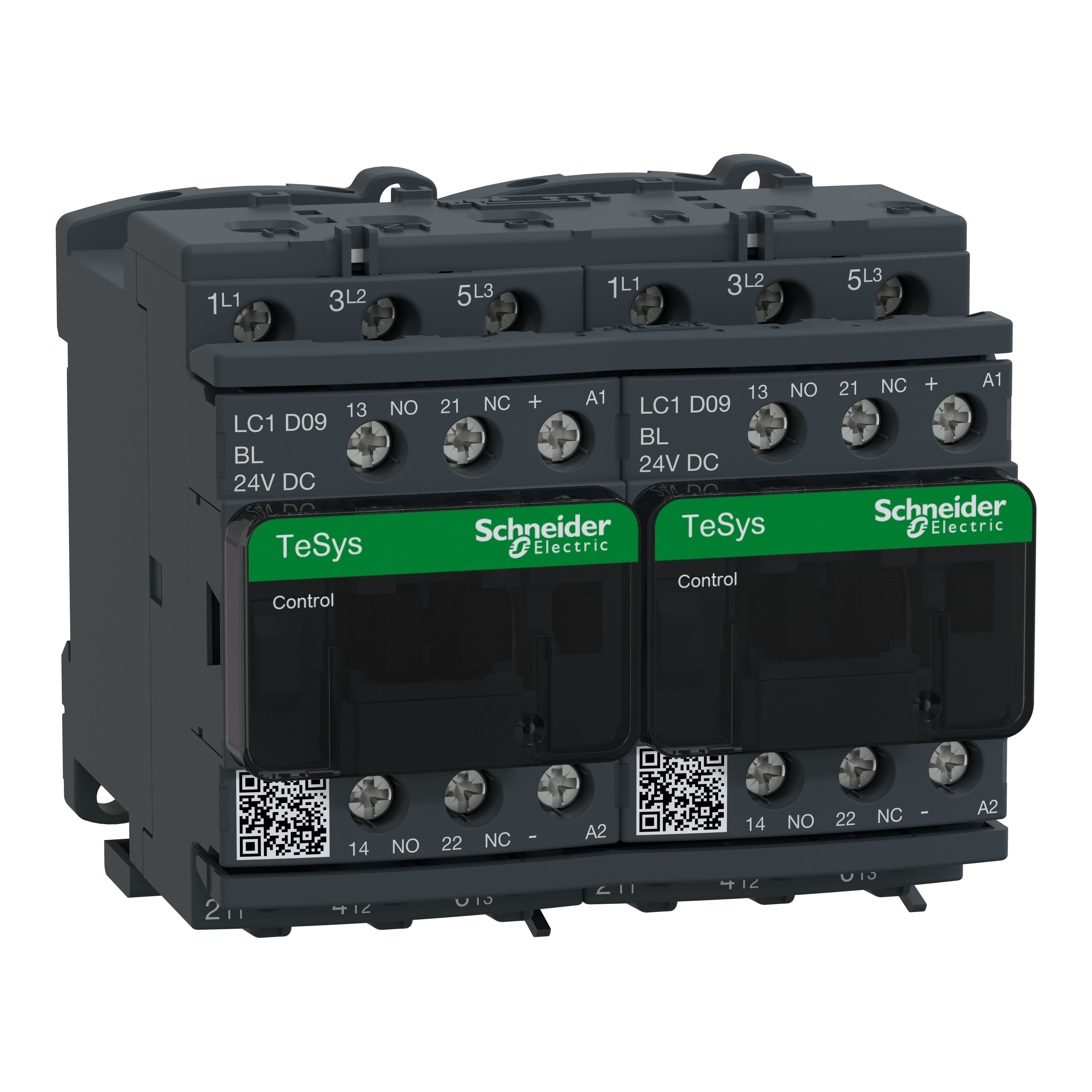 Schneider Electric - TeSys LC2D - contacteur inverseur - 3P - AC-3 440V - 9A - bobine 24Vcc