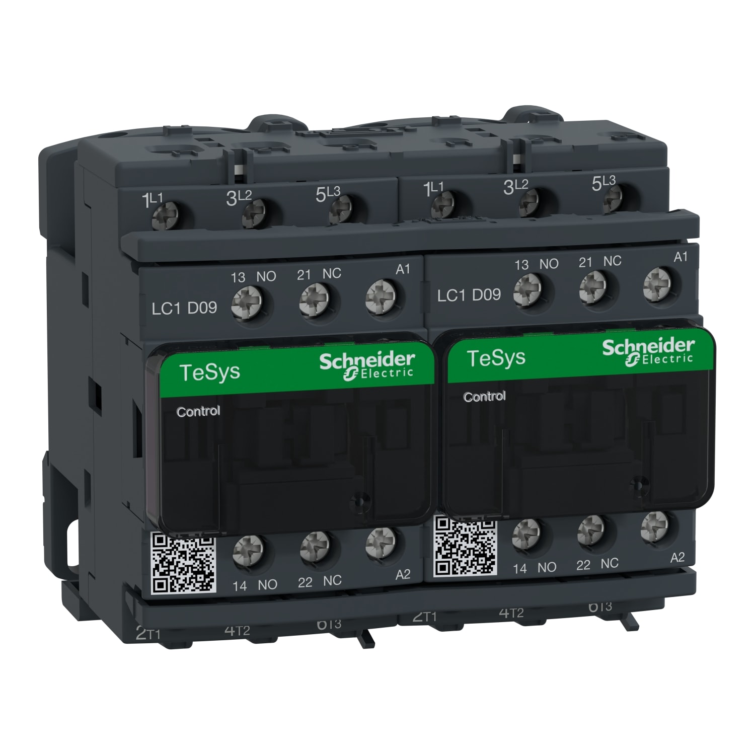 Schneider Electric - TeSys LC2D - contacteur inverseur - 3P - AC-3 440V - 9A - bobine 220Vca