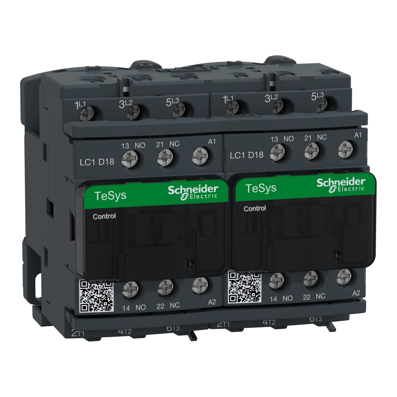 Schneider Electric - TeSys LC2D - contacteur inverseur - 3P - AC-3 440V - 18A - bobine 220Vca