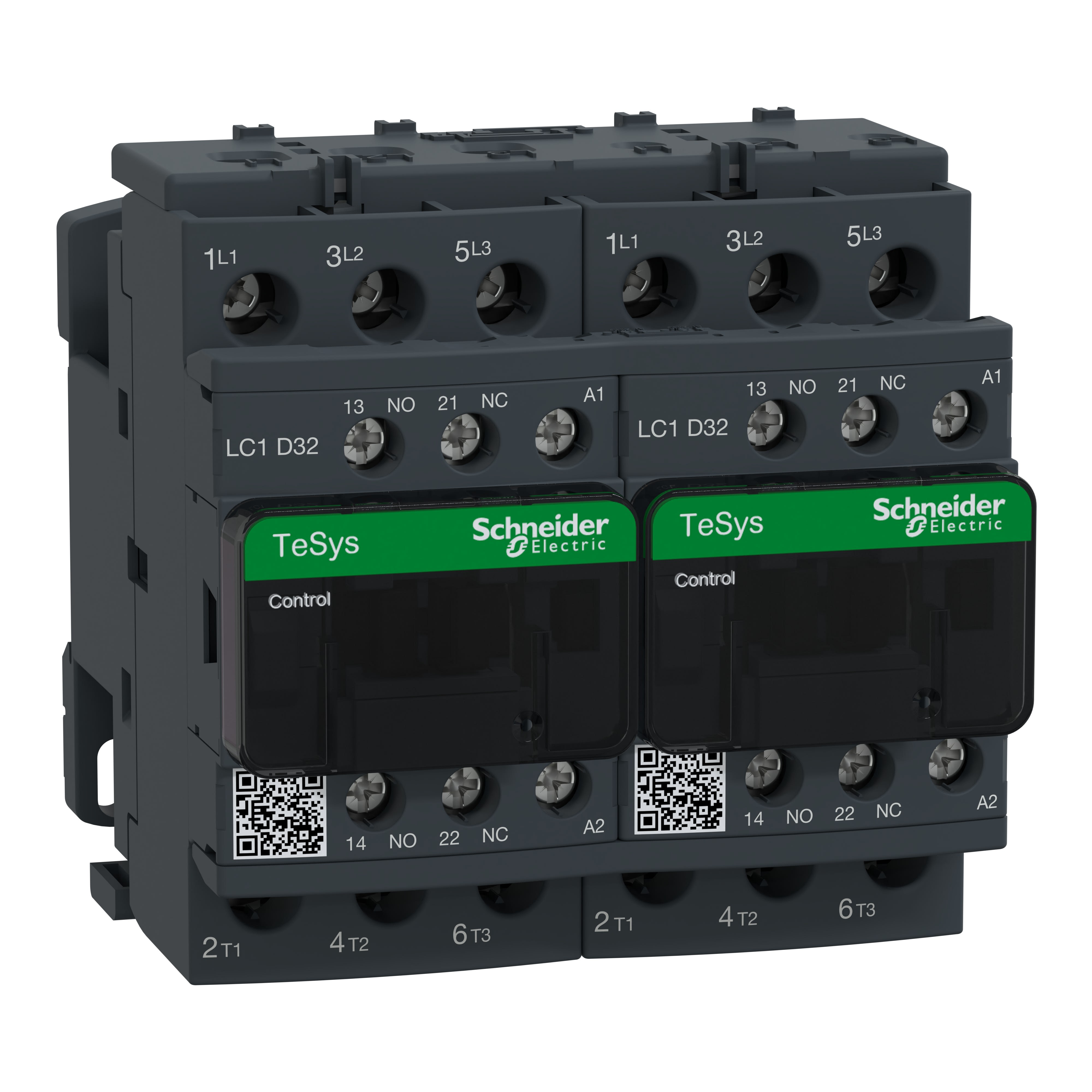 Schneider Electric - TeSys LC2D - contacteur inverseur - 3P - AC-3 440V - 32A - bobine 115Vca