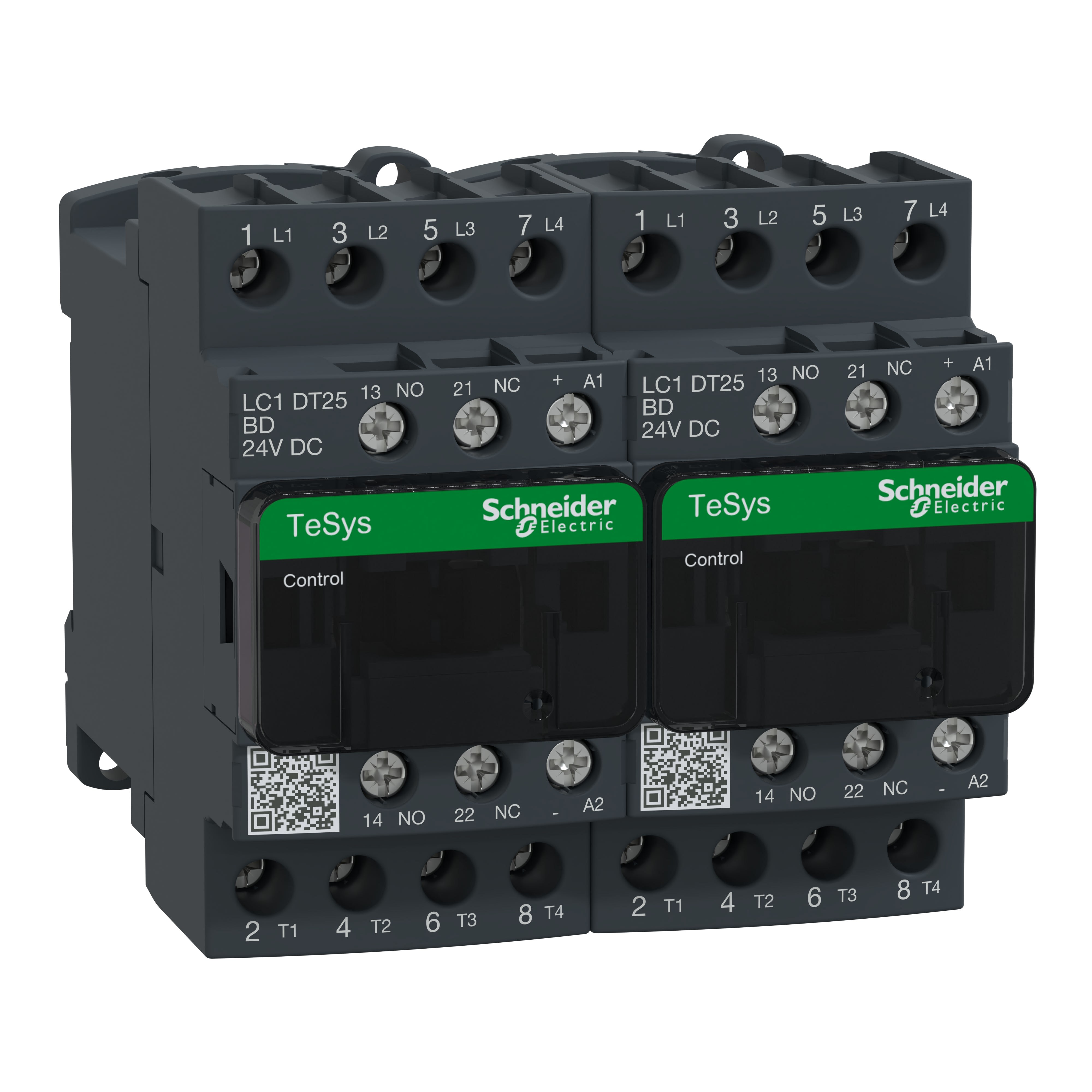 Schneider Electric - TeSys LC2D - contacteur inverseur - 4P - AC-1 440V - 25A - bobine 24Vcc