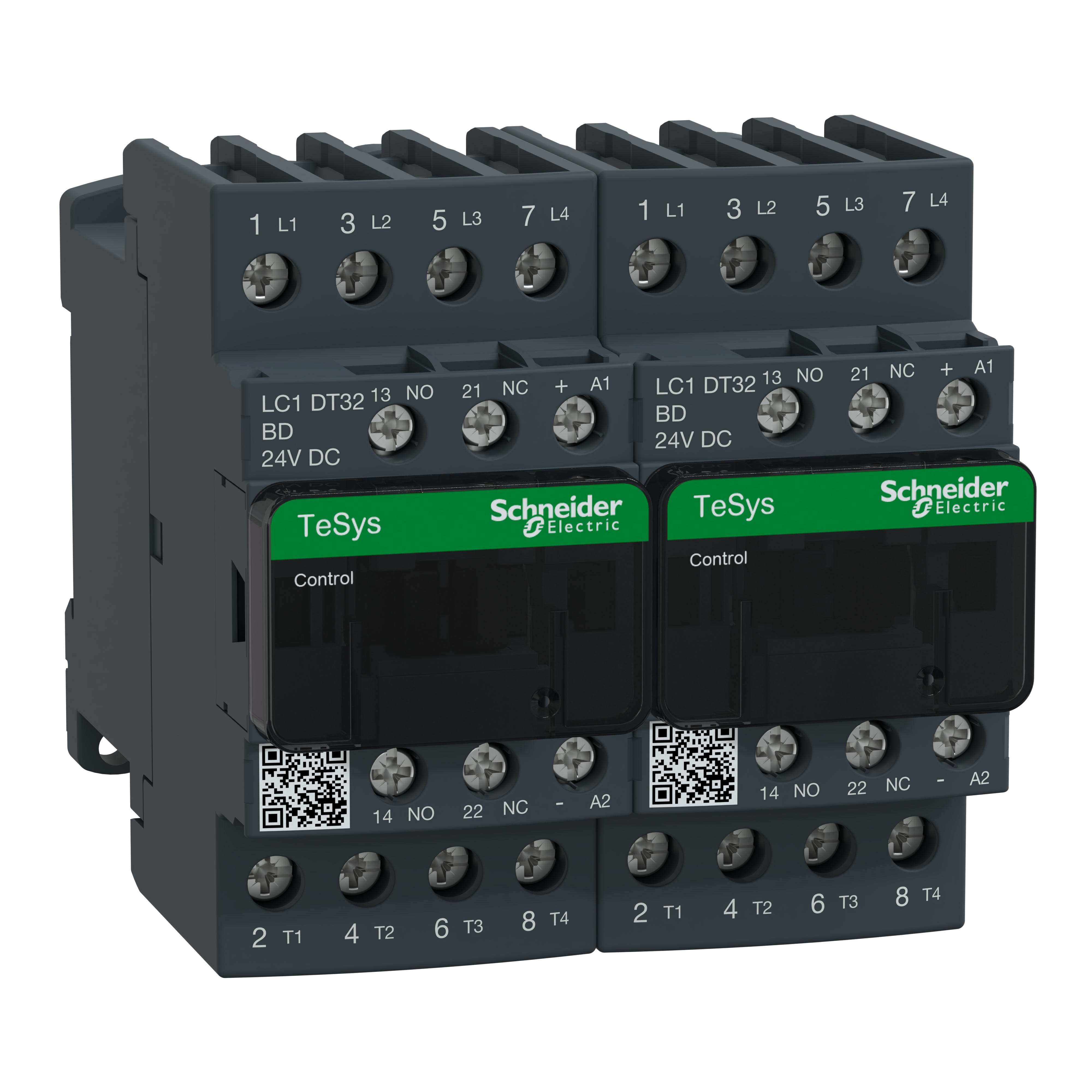 Schneider Electric - TeSys LC2D - contacteur inverseur - 4P - AC-1 440V - 32A - bobine 24Vcc