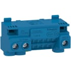 Schneider Electric - Resi9 - bornier neutre 63A + cavalier - auto 11x1,5 à 4² - vis 3x6 à 25²