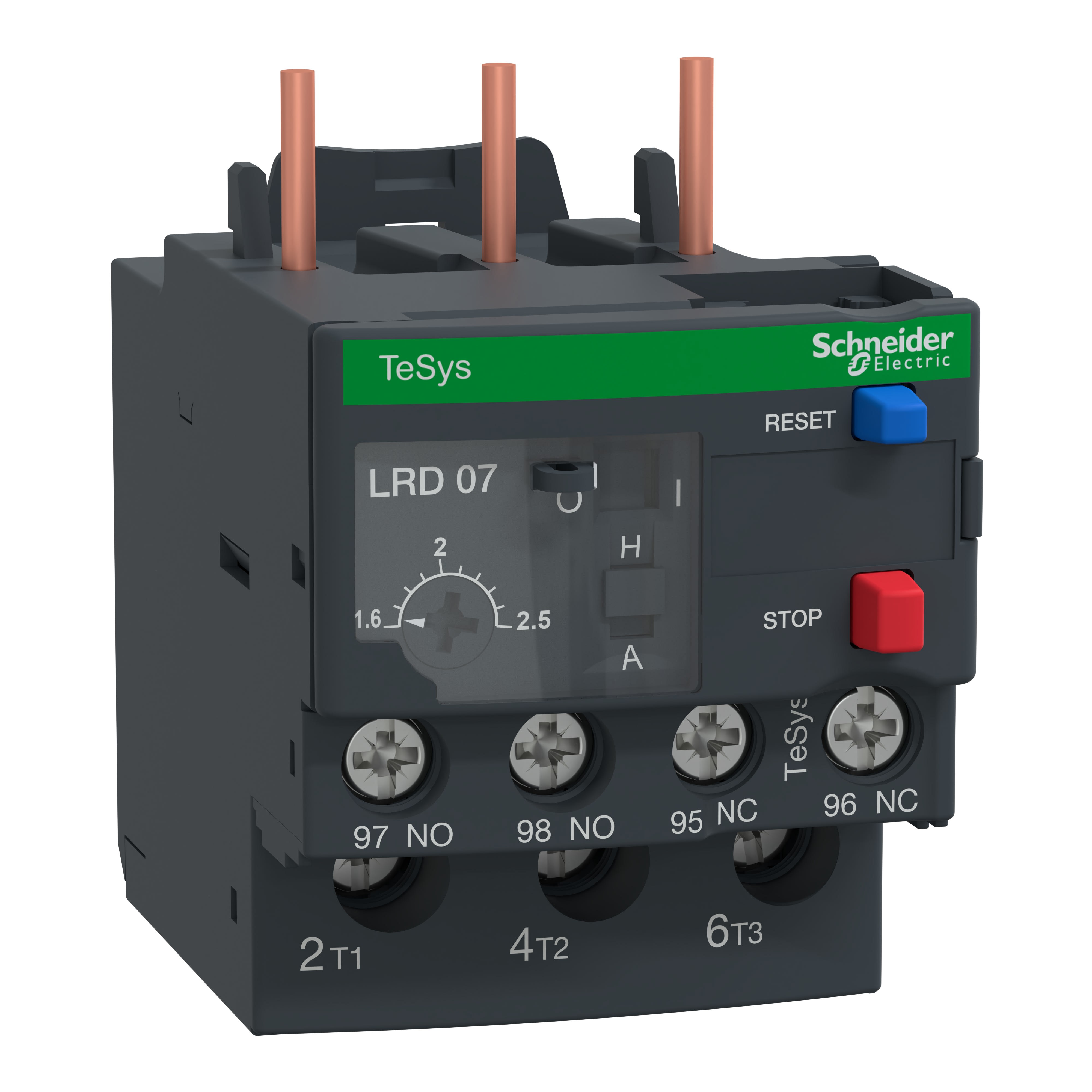 Schneider Electric - TeSys LRD - relais de protection thermique - 1,6..2,5A - classe 10A