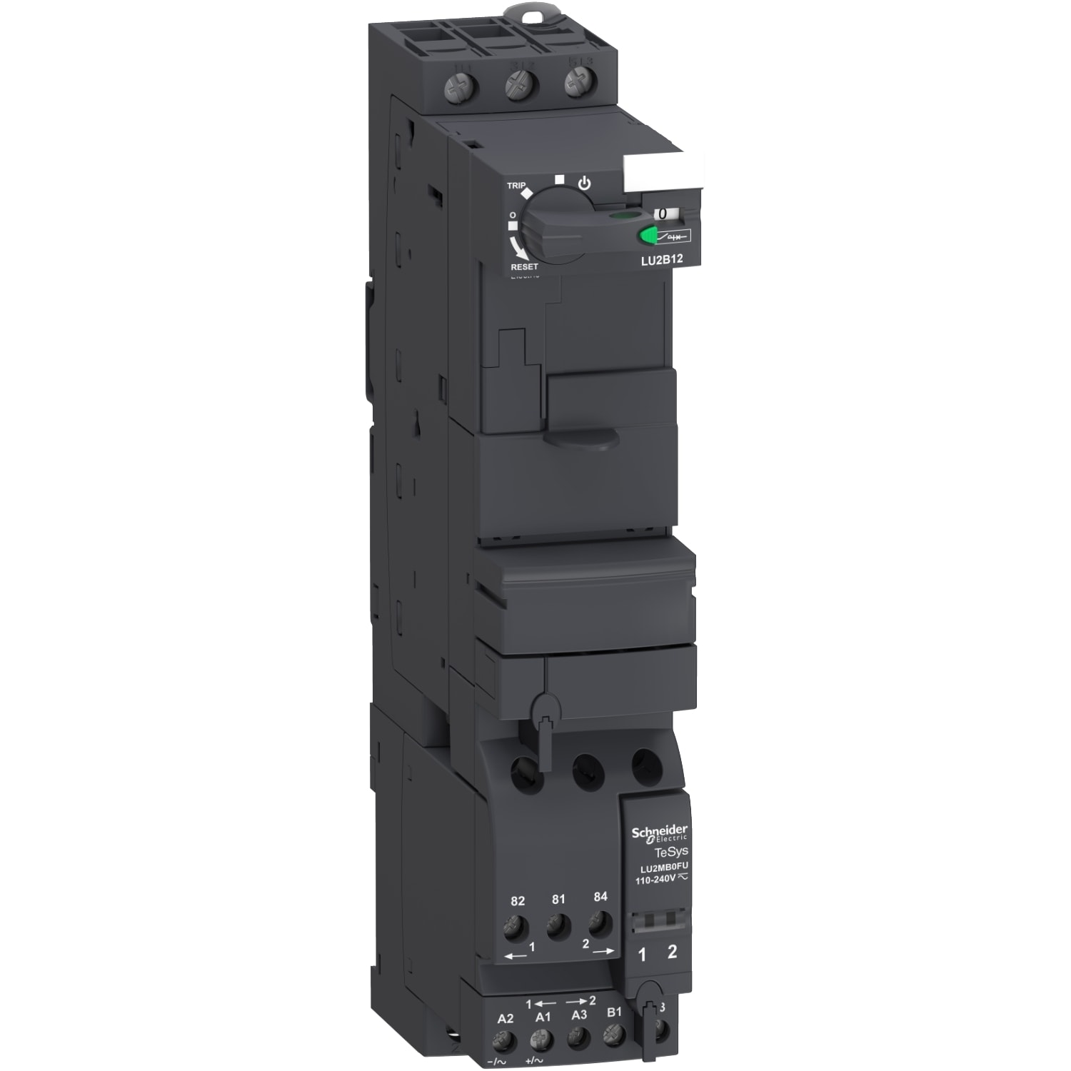 Schneider Electric - TeSys U - base puissance - 12A - circ. de cont. bornes à vis-étriers 48..72Vcc