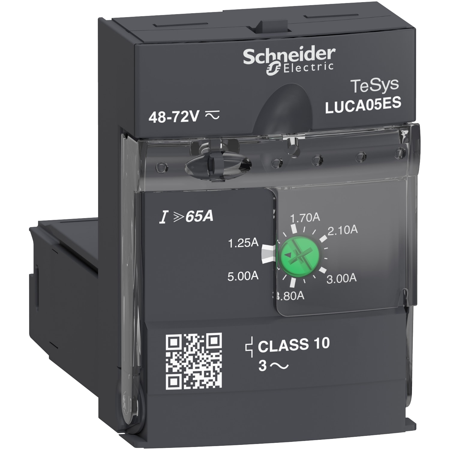 Schneider Electric - TeSys LUCA - unite de controle standard - classe 10 - 1,25..5A - 48..72Vcc-ca