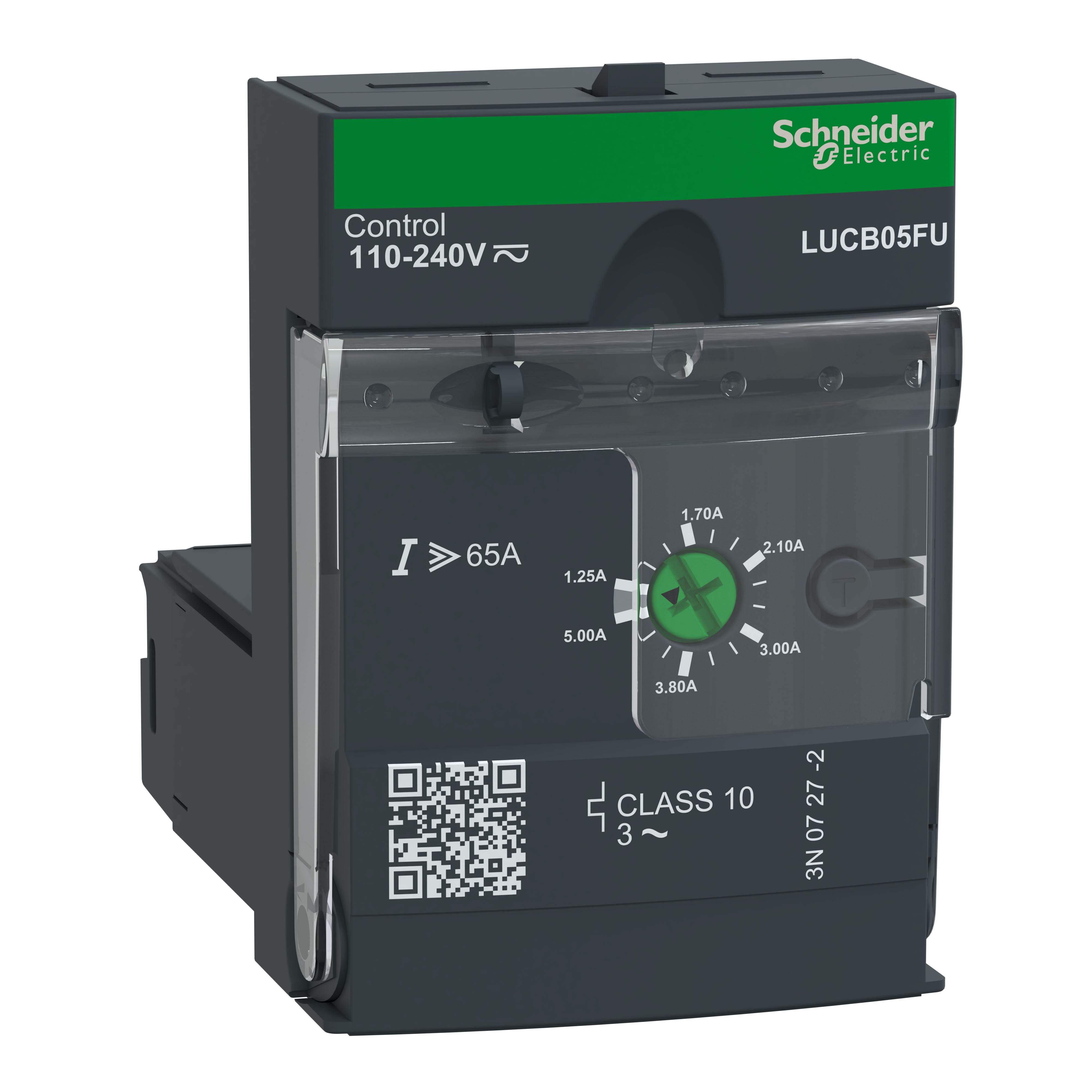 Schneider Electric - TeSys LUCB - unite de controle evolutif - classe 10 - 1,25..5A - 110..220Vcc-ca