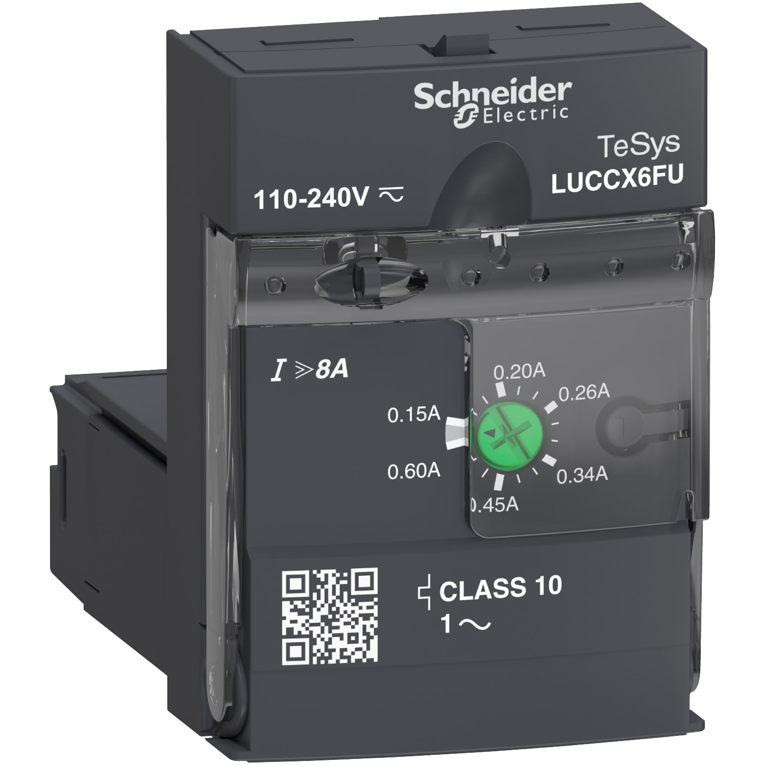 Schneider Electric - TeSys LUCC - unite de controle evolutif - classe 10 - 0,15..0,6A -110..220Vcc-c