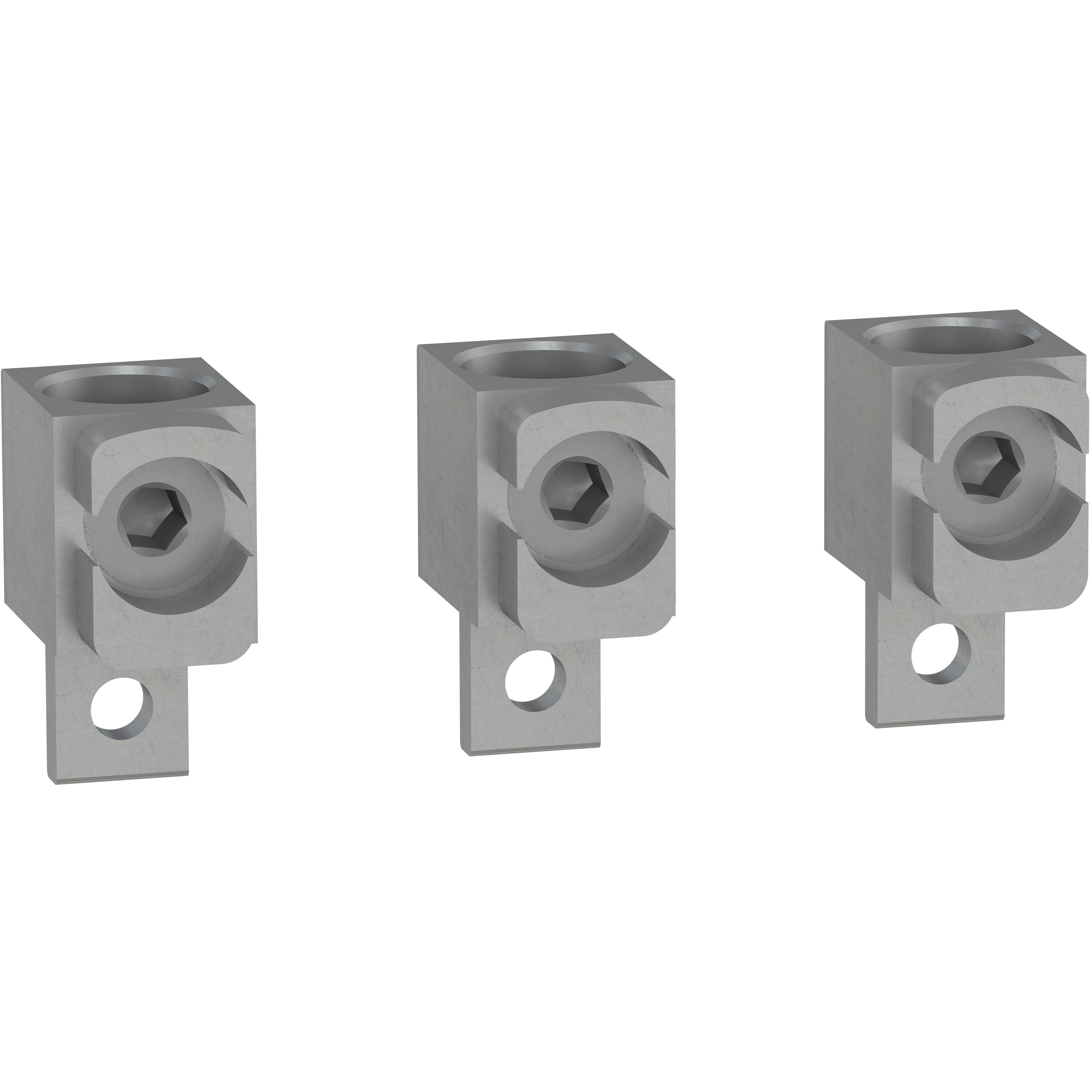 Schneider Electric - ComPacT NSX INS/INV - Lot 3 bornes aluminium - <=250A - pour câbles 120 à 240mm²